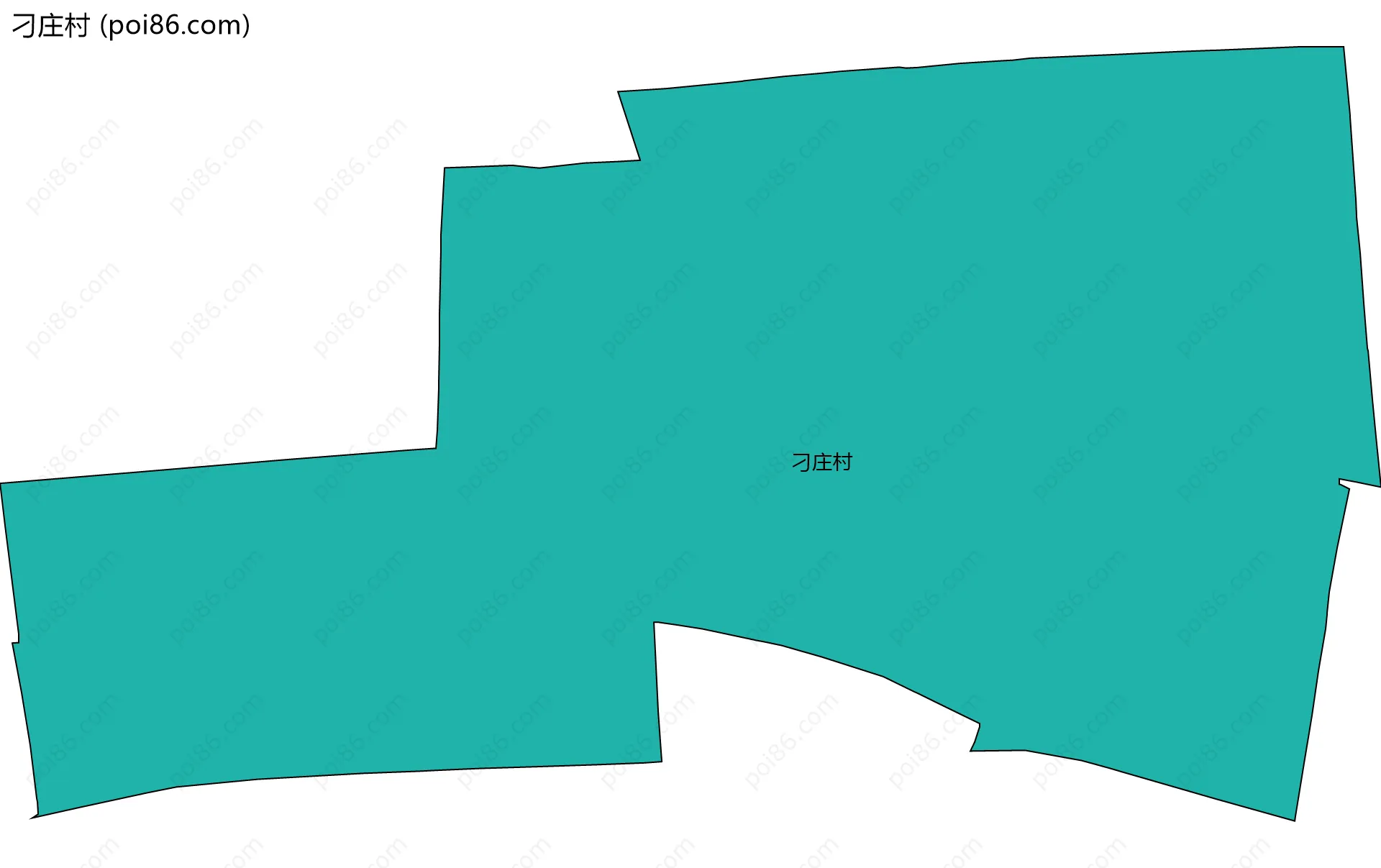 刁庄村边界地图