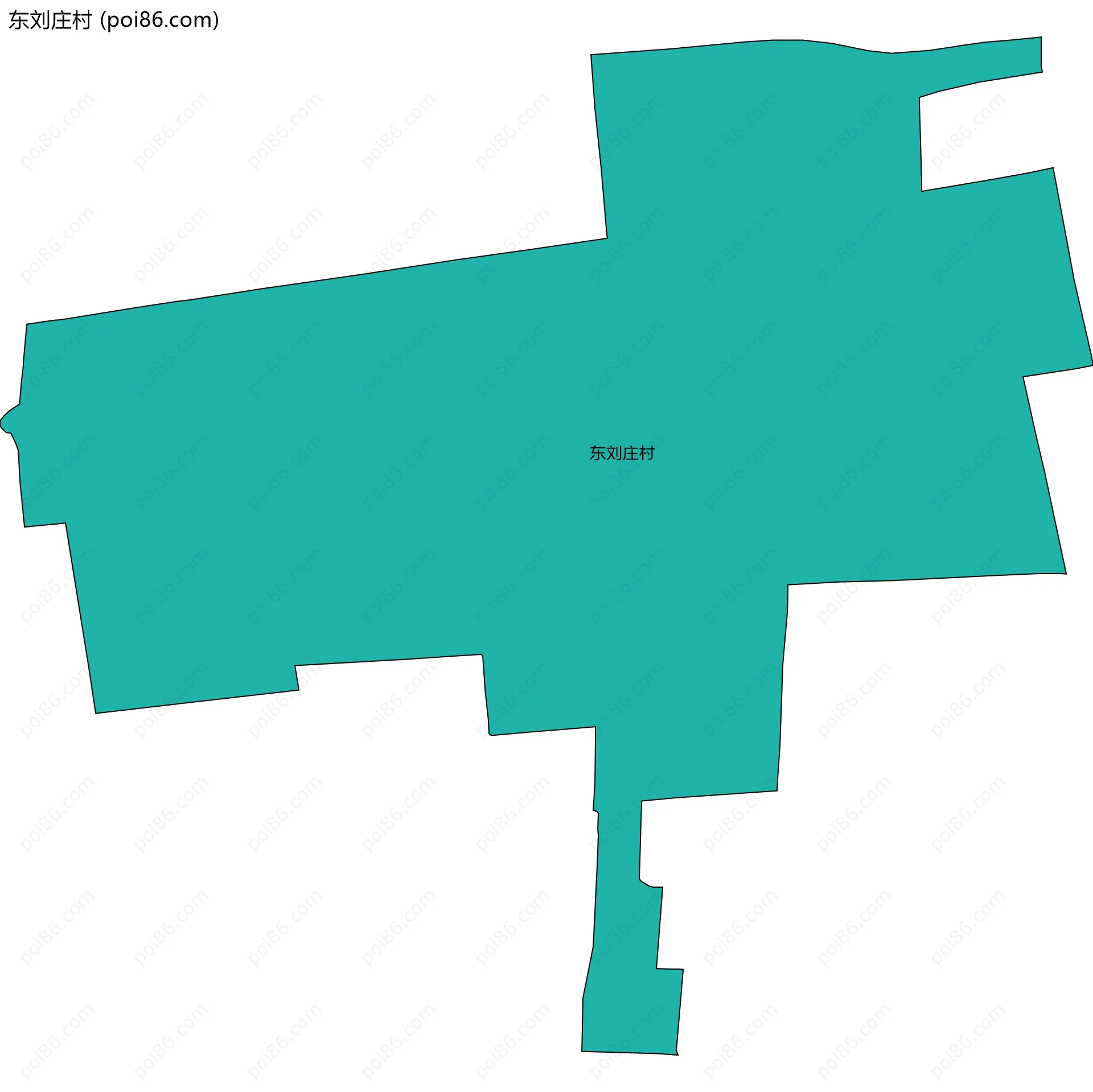 东刘庄村边界地图