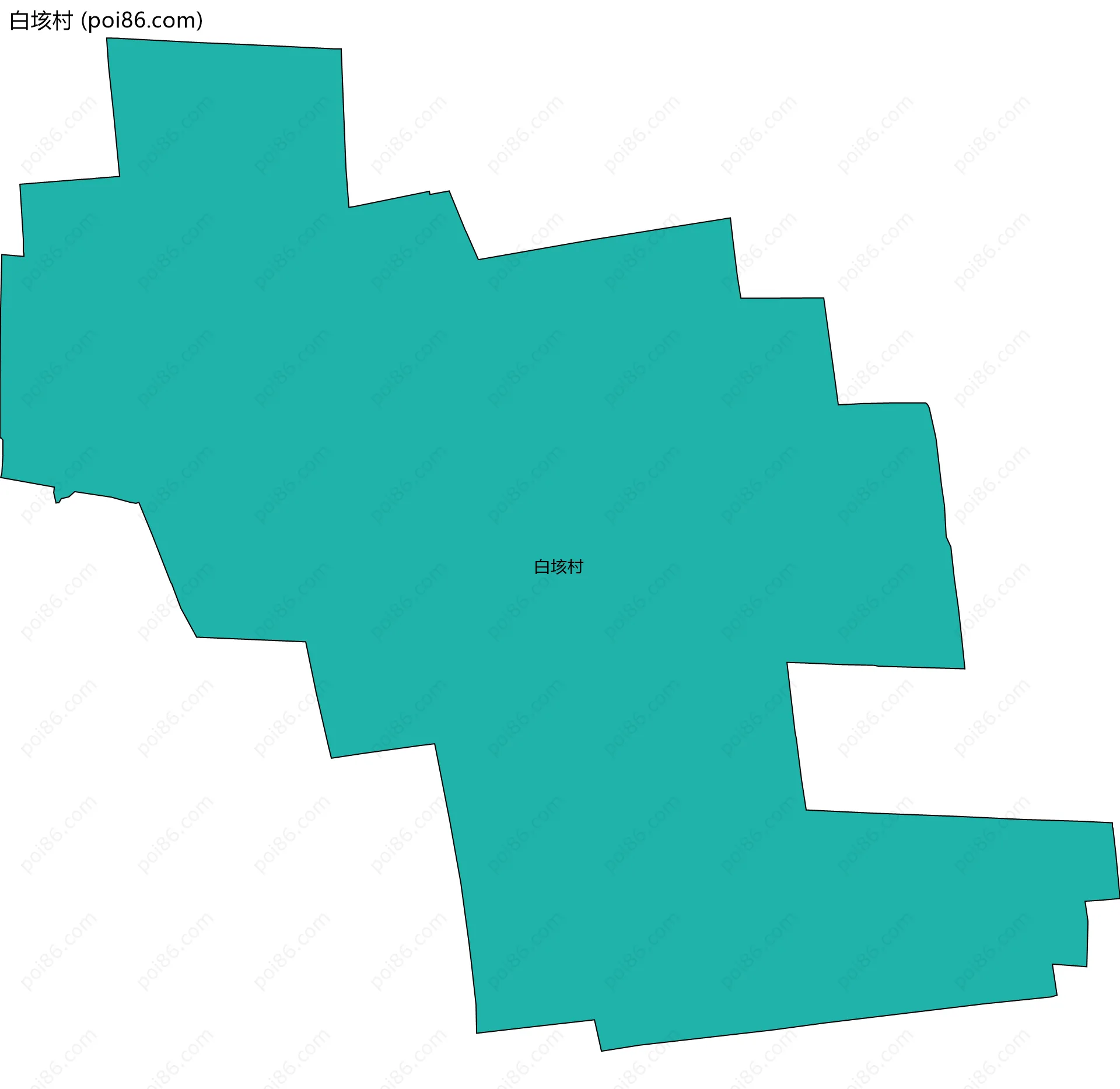 白垓村边界地图
