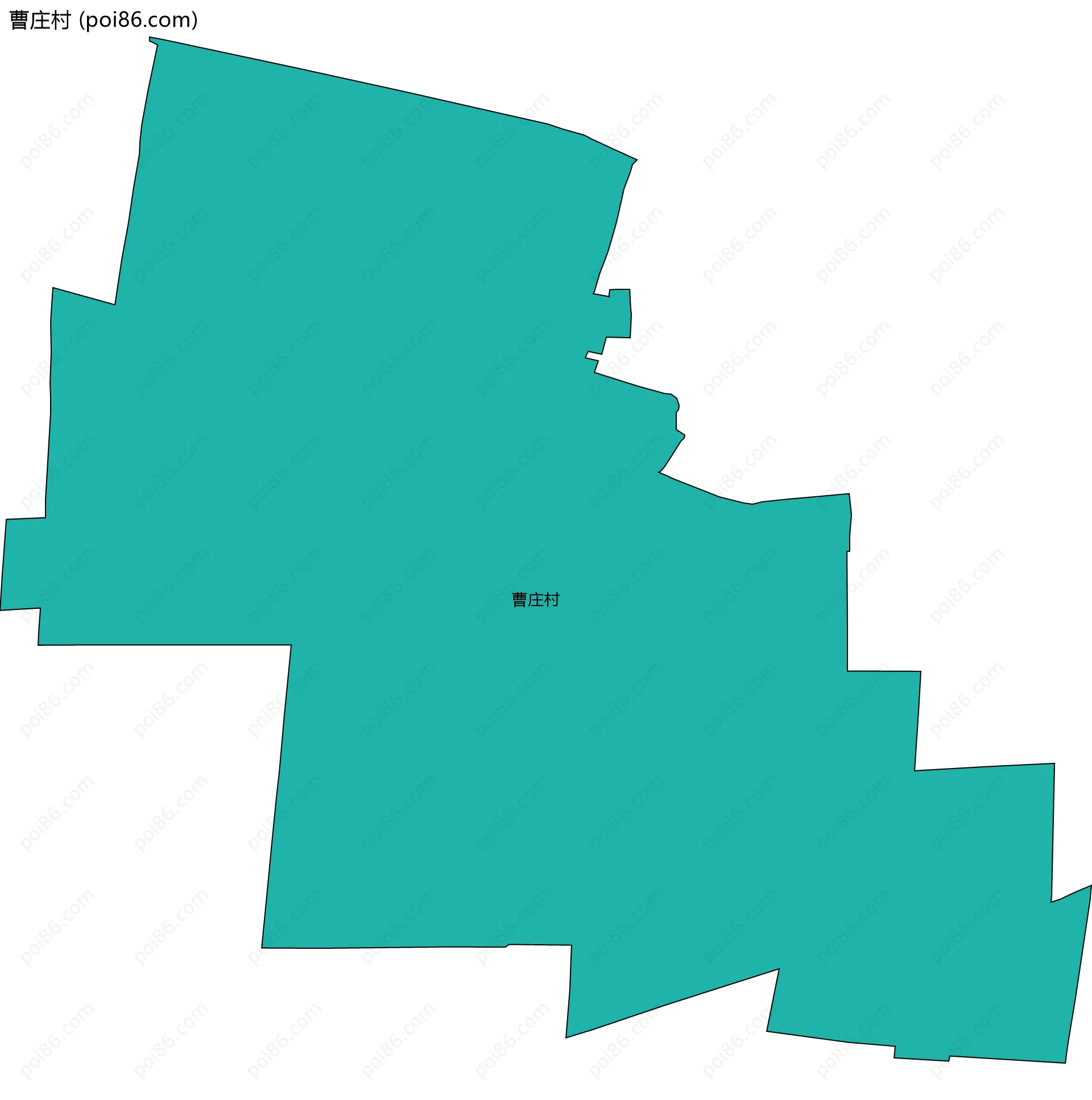 曹庄村边界地图