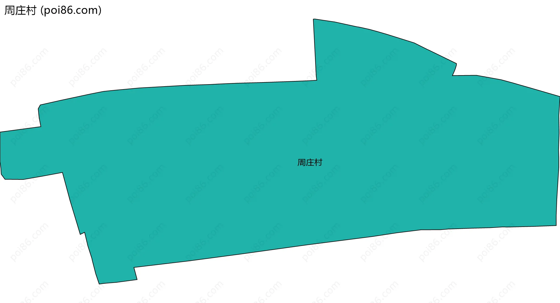 周庄村边界地图