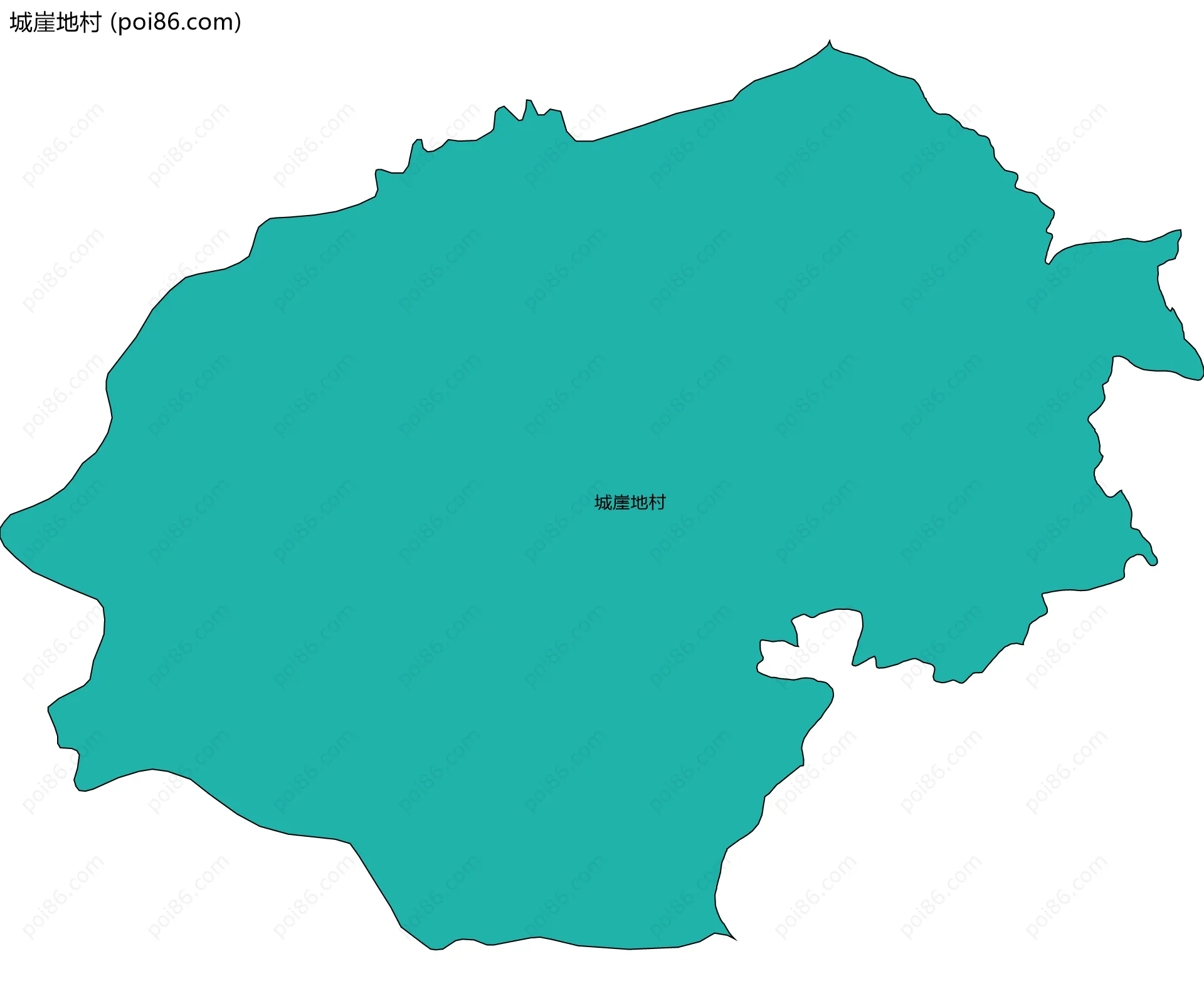 城崖地村边界地图