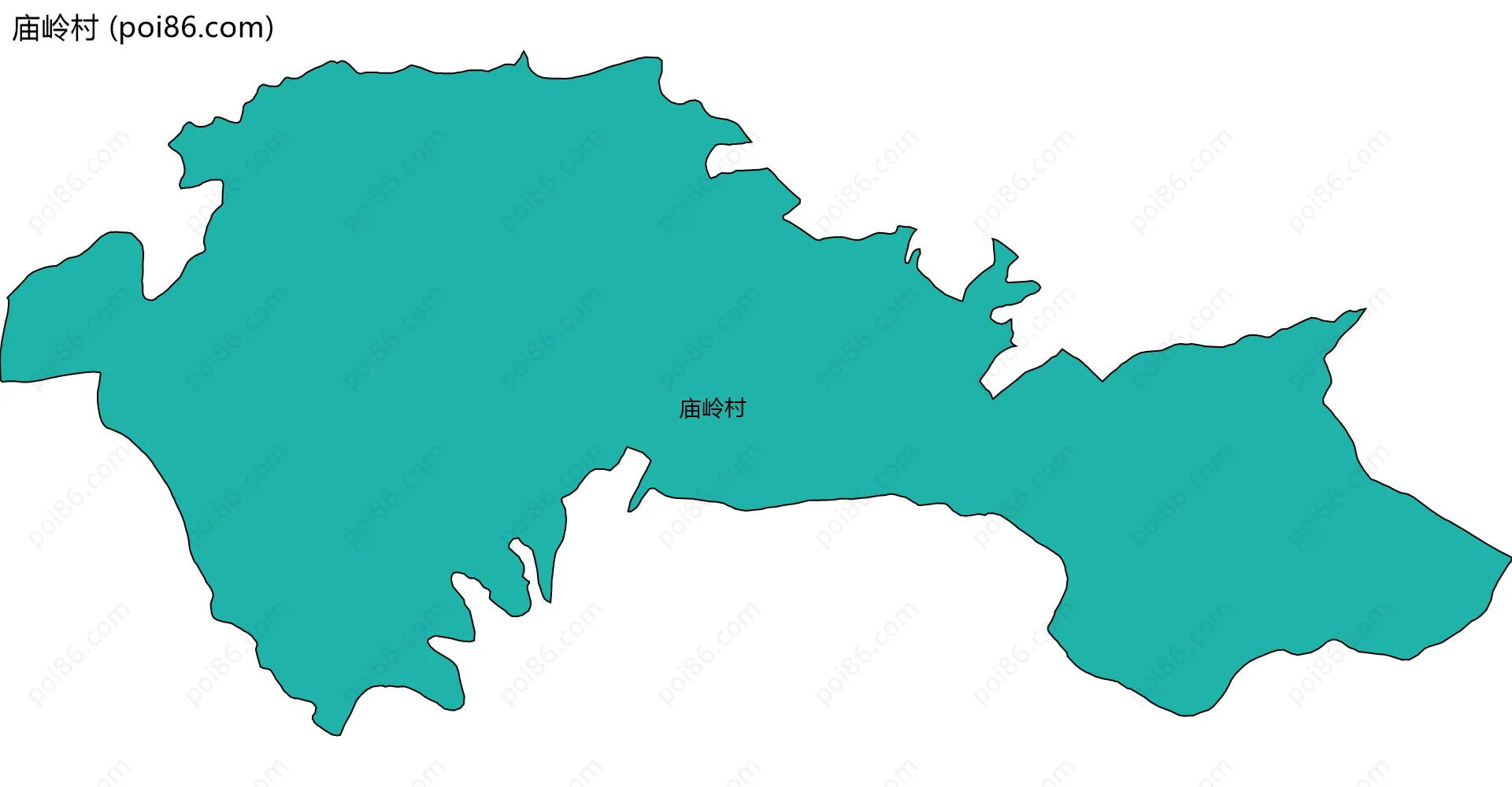 庙岭村边界地图