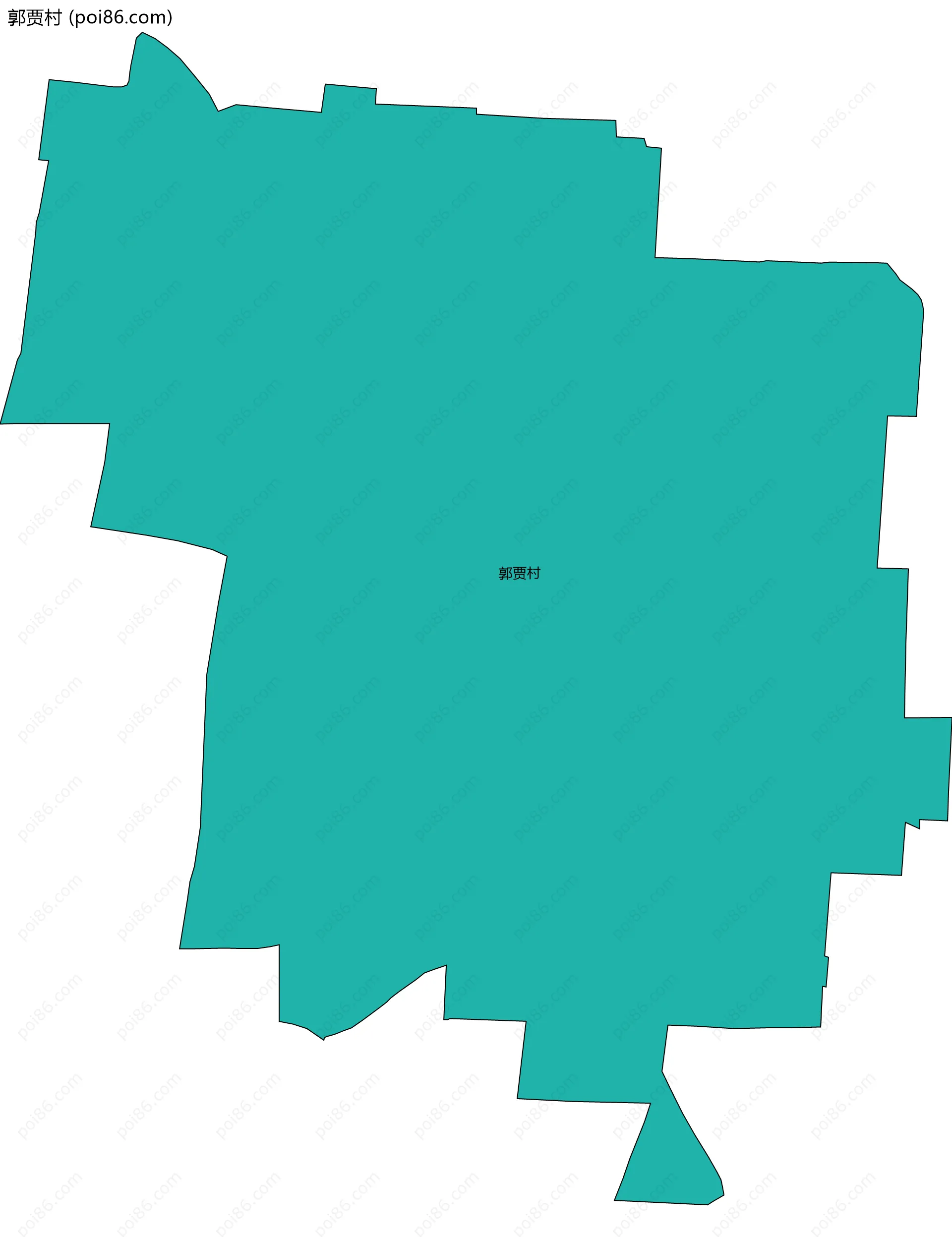 郭贾村边界地图