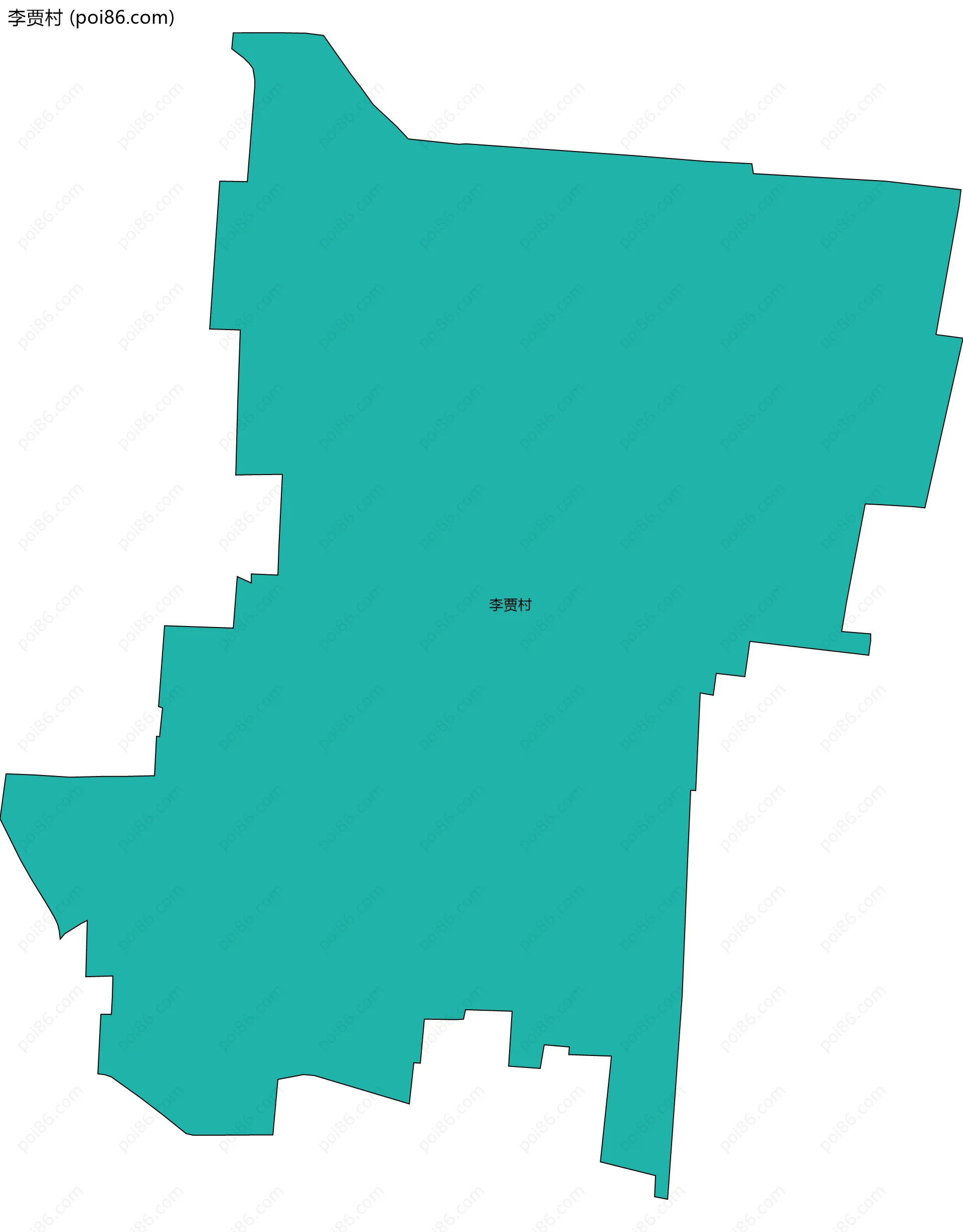 李贾村边界地图