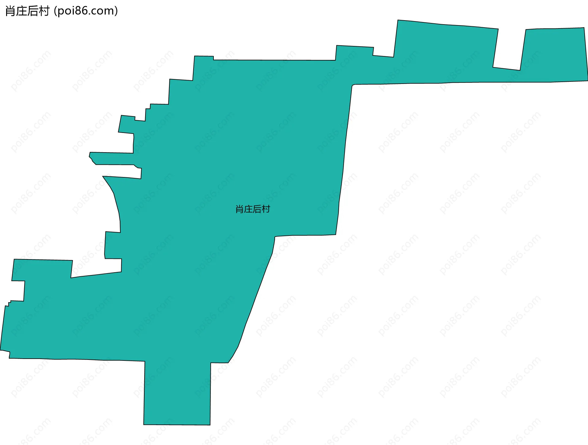 肖庄后村边界地图