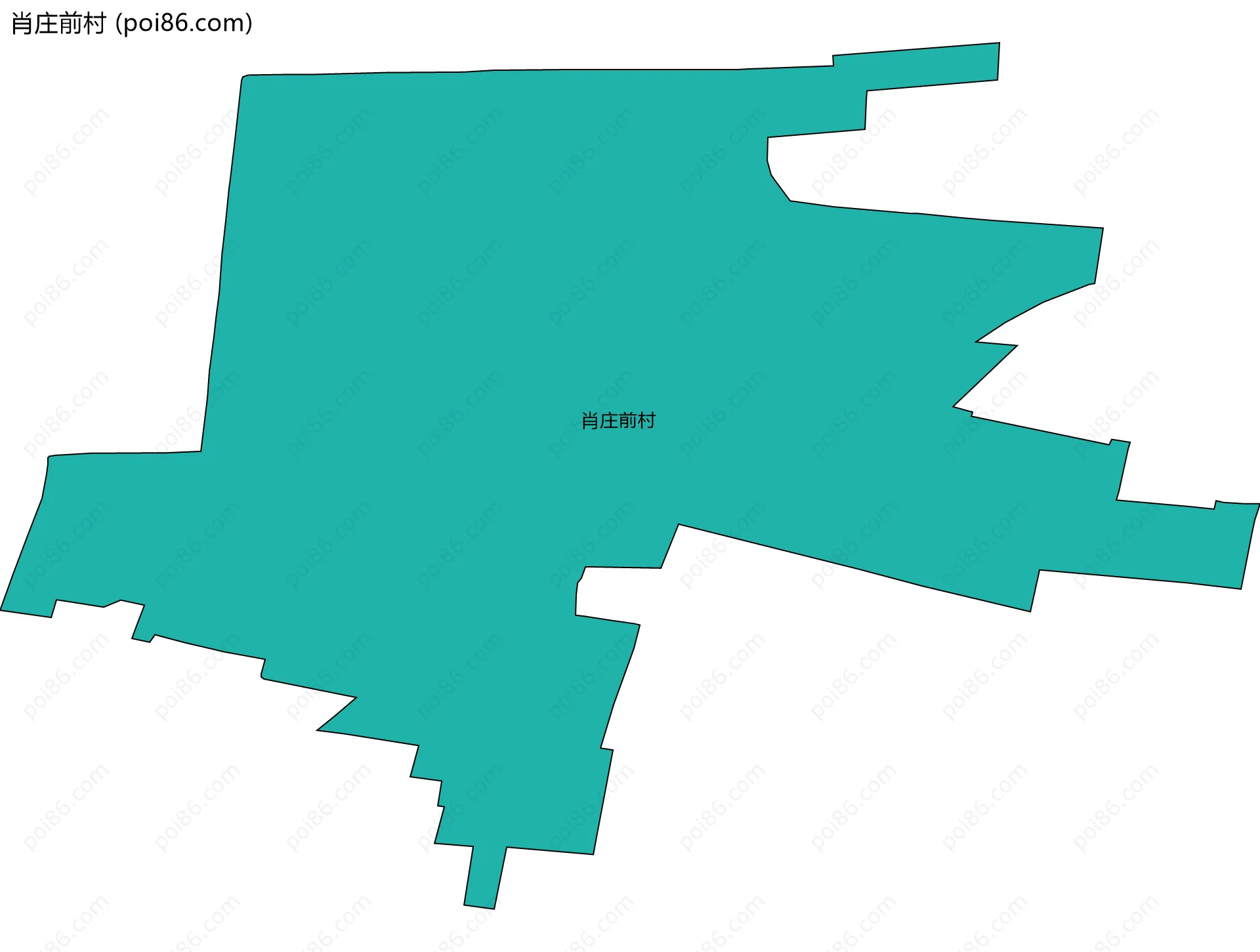 肖庄前村边界地图
