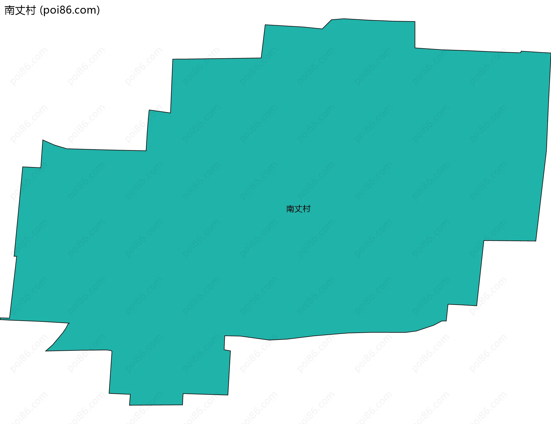 南丈村边界地图