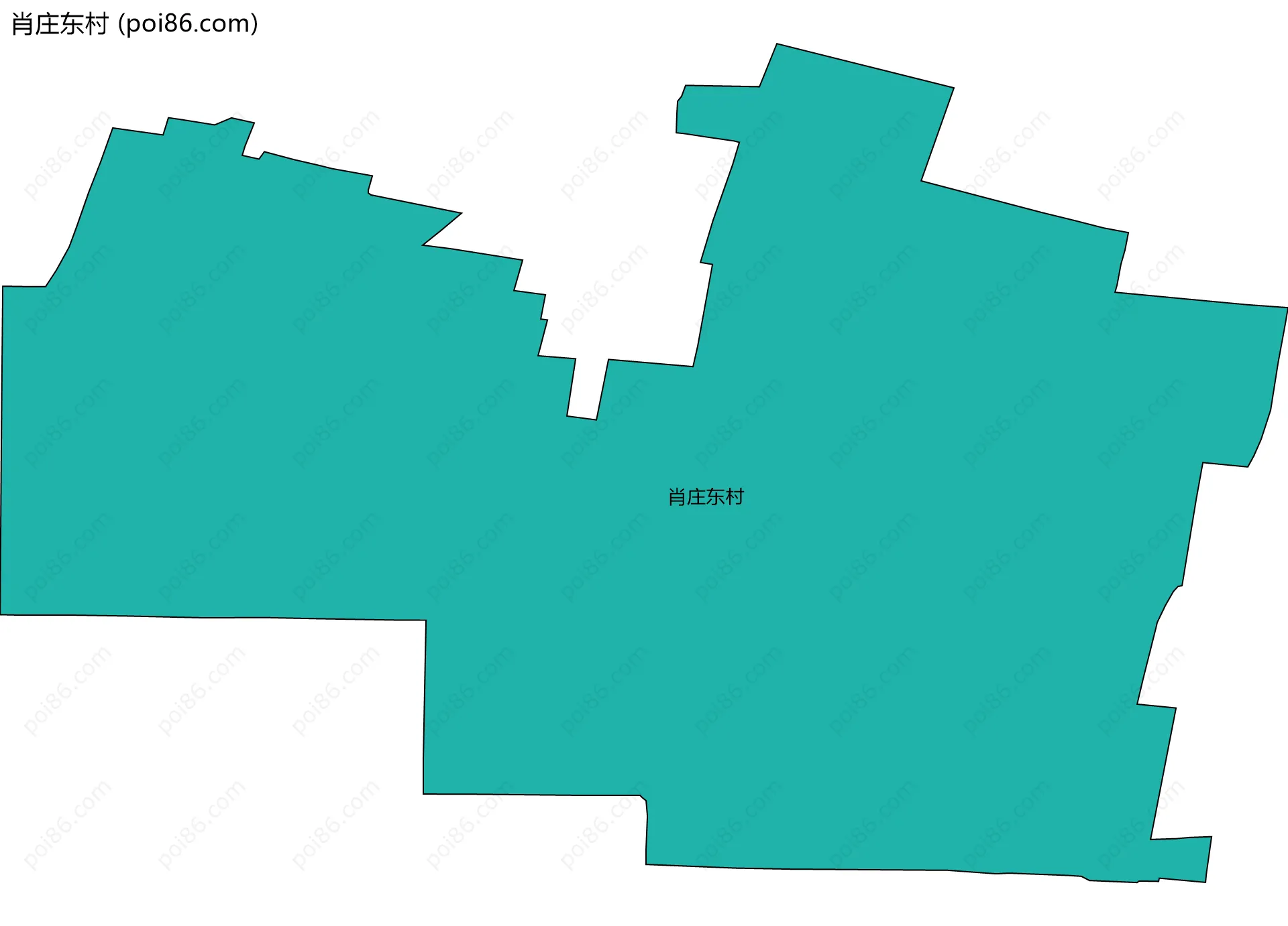 肖庄东村边界地图