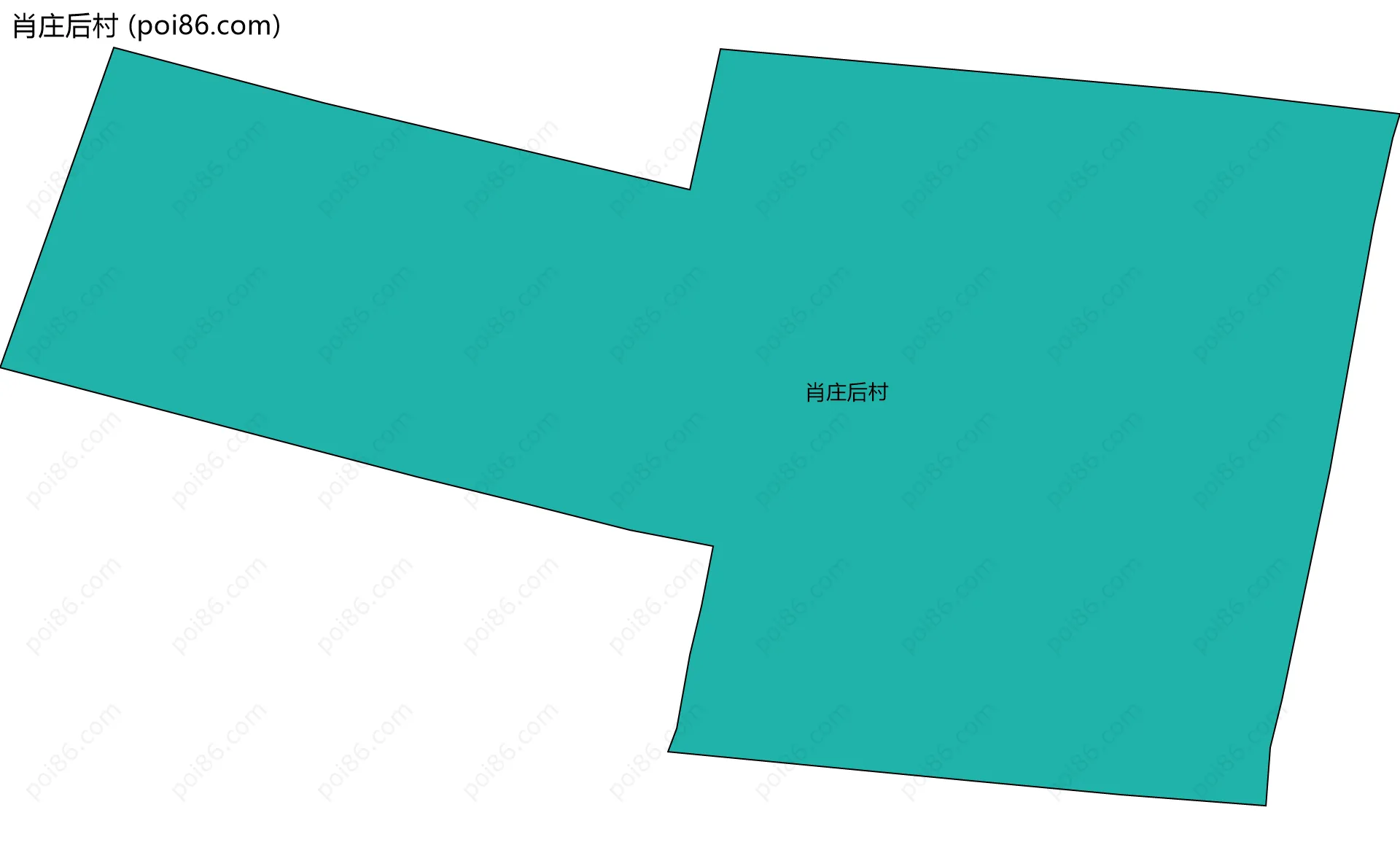 肖庄后村边界地图