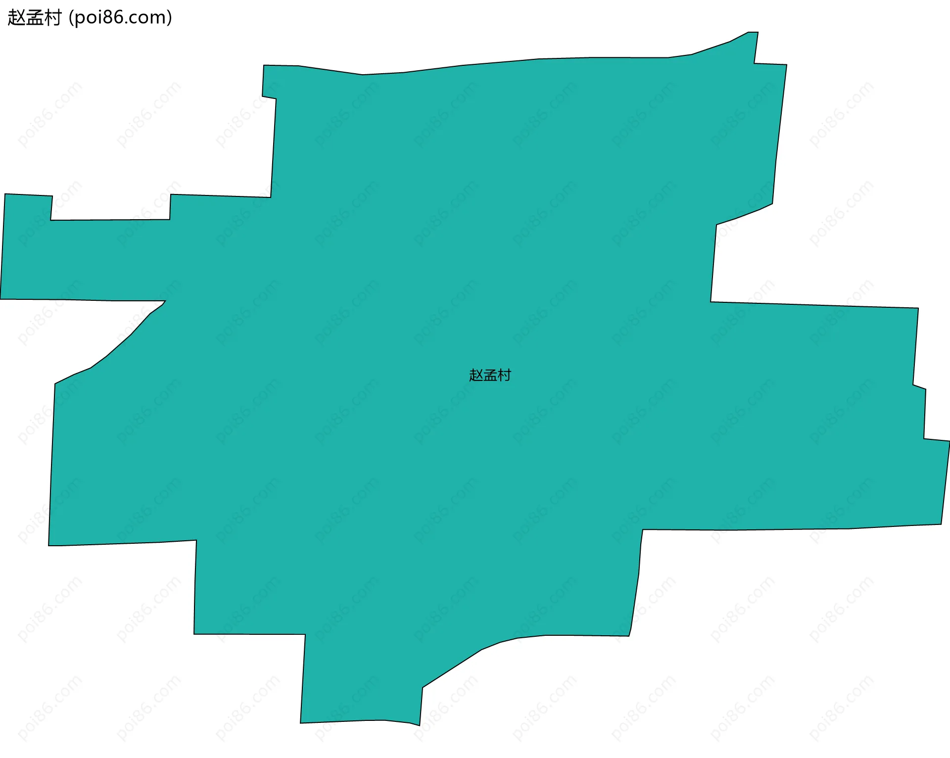 赵孟村边界地图
