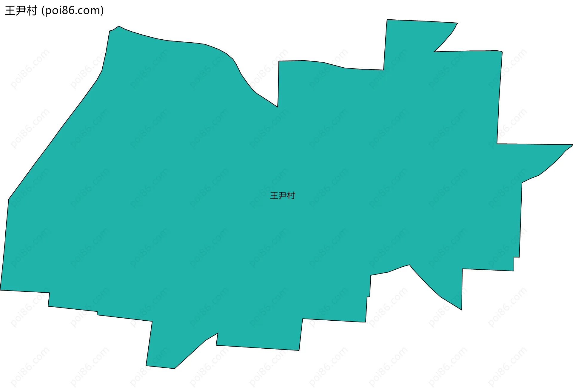 王尹村边界地图