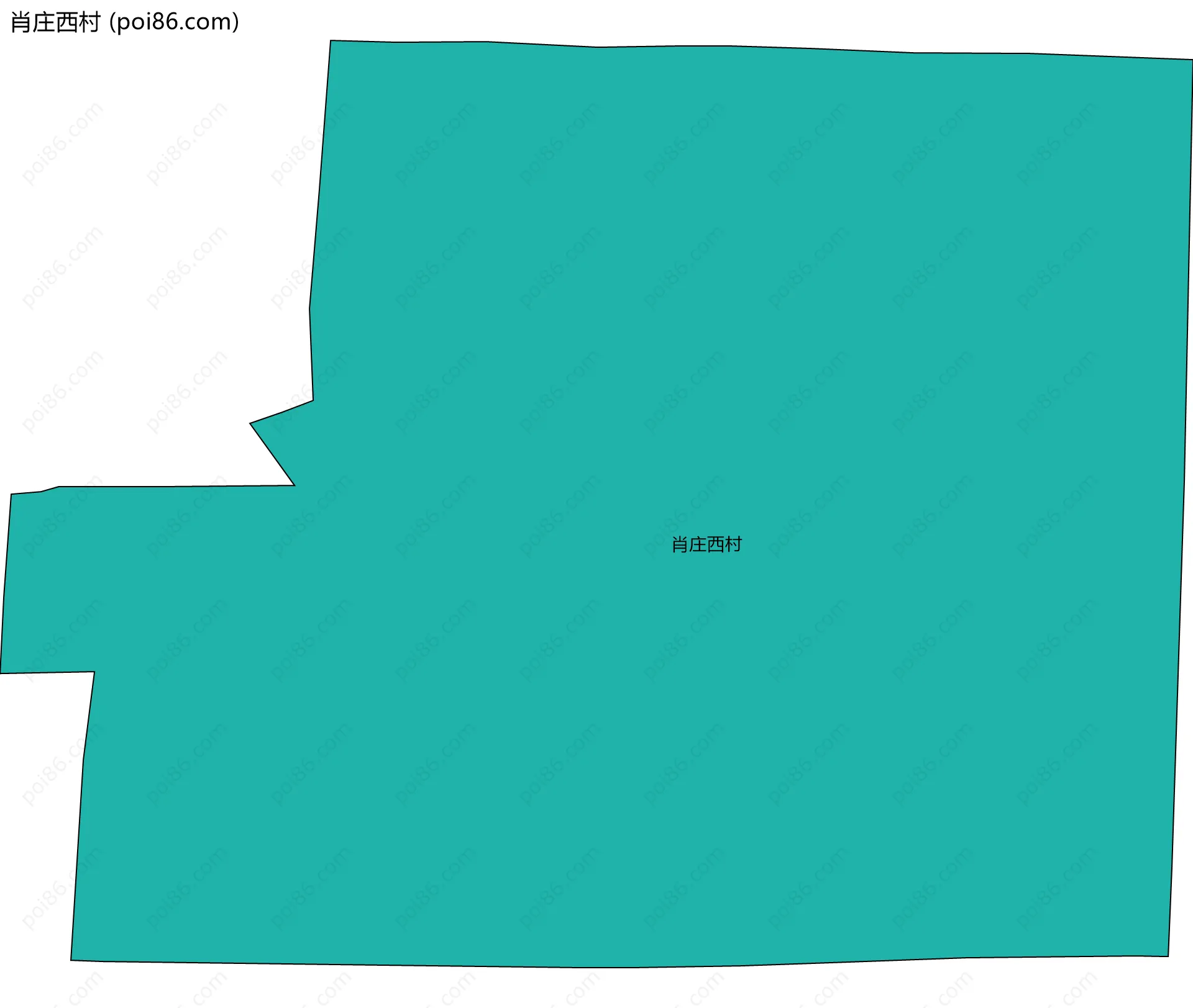 肖庄西村边界地图