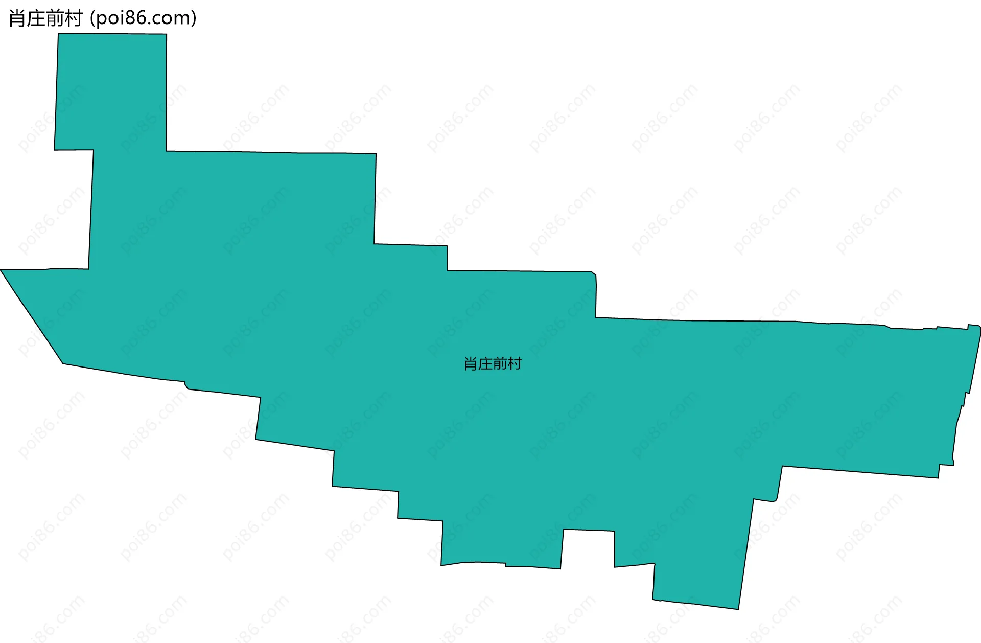 肖庄前村边界地图