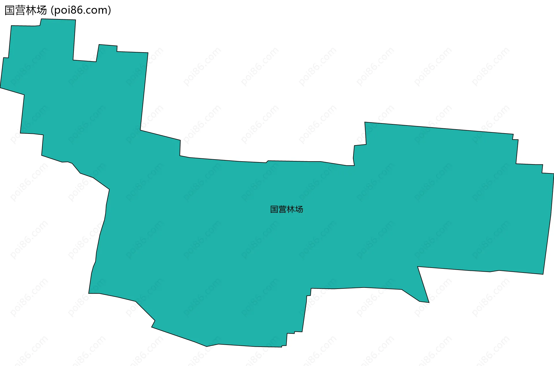 国营林场边界地图