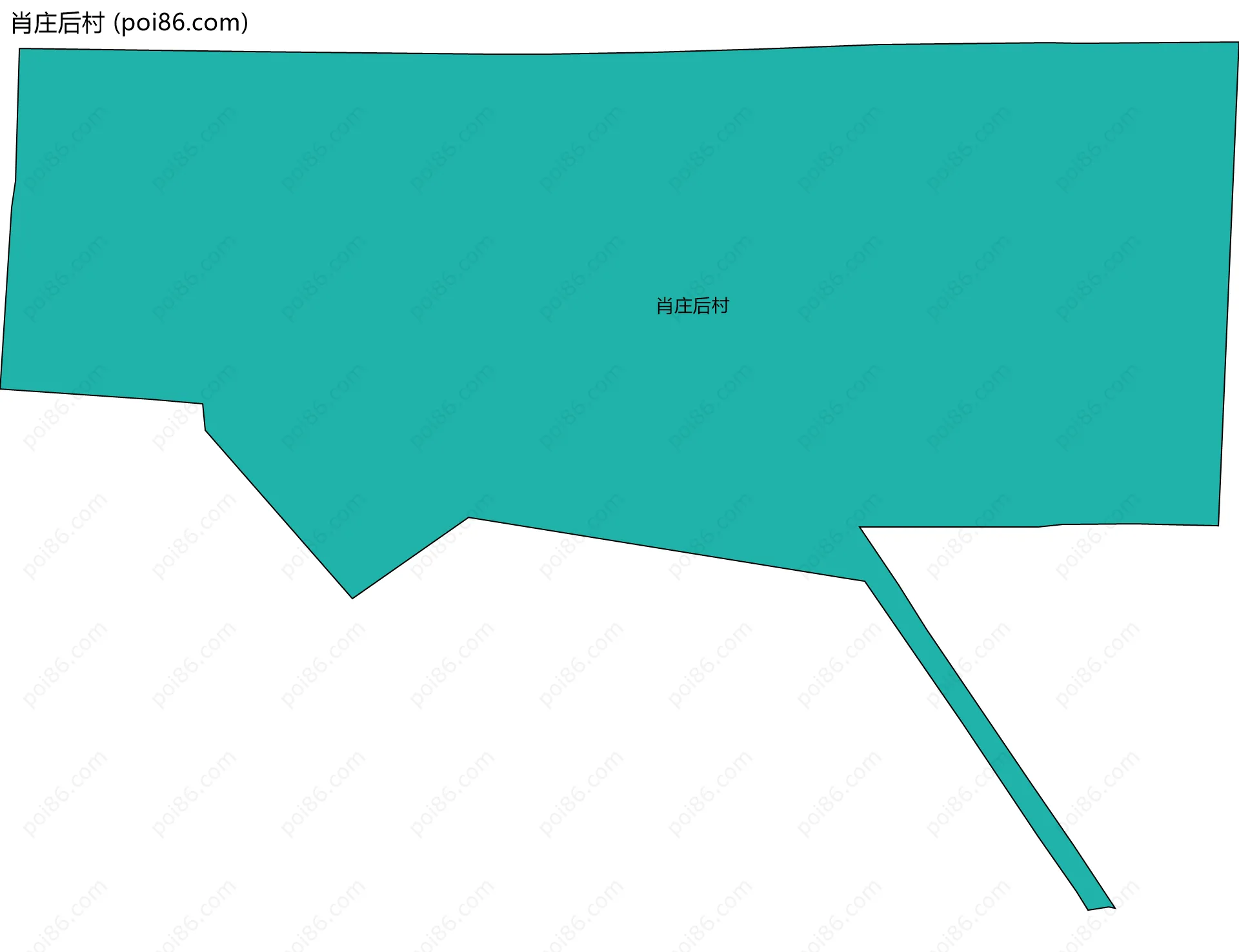 肖庄后村边界地图