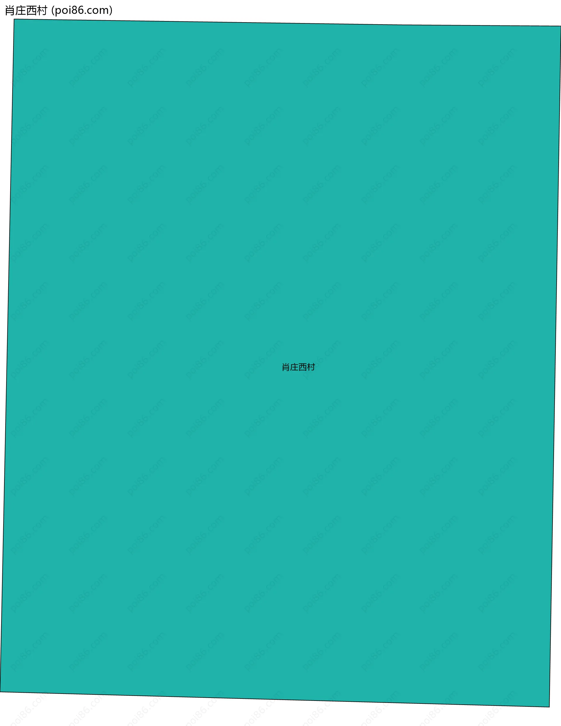 肖庄西村边界地图