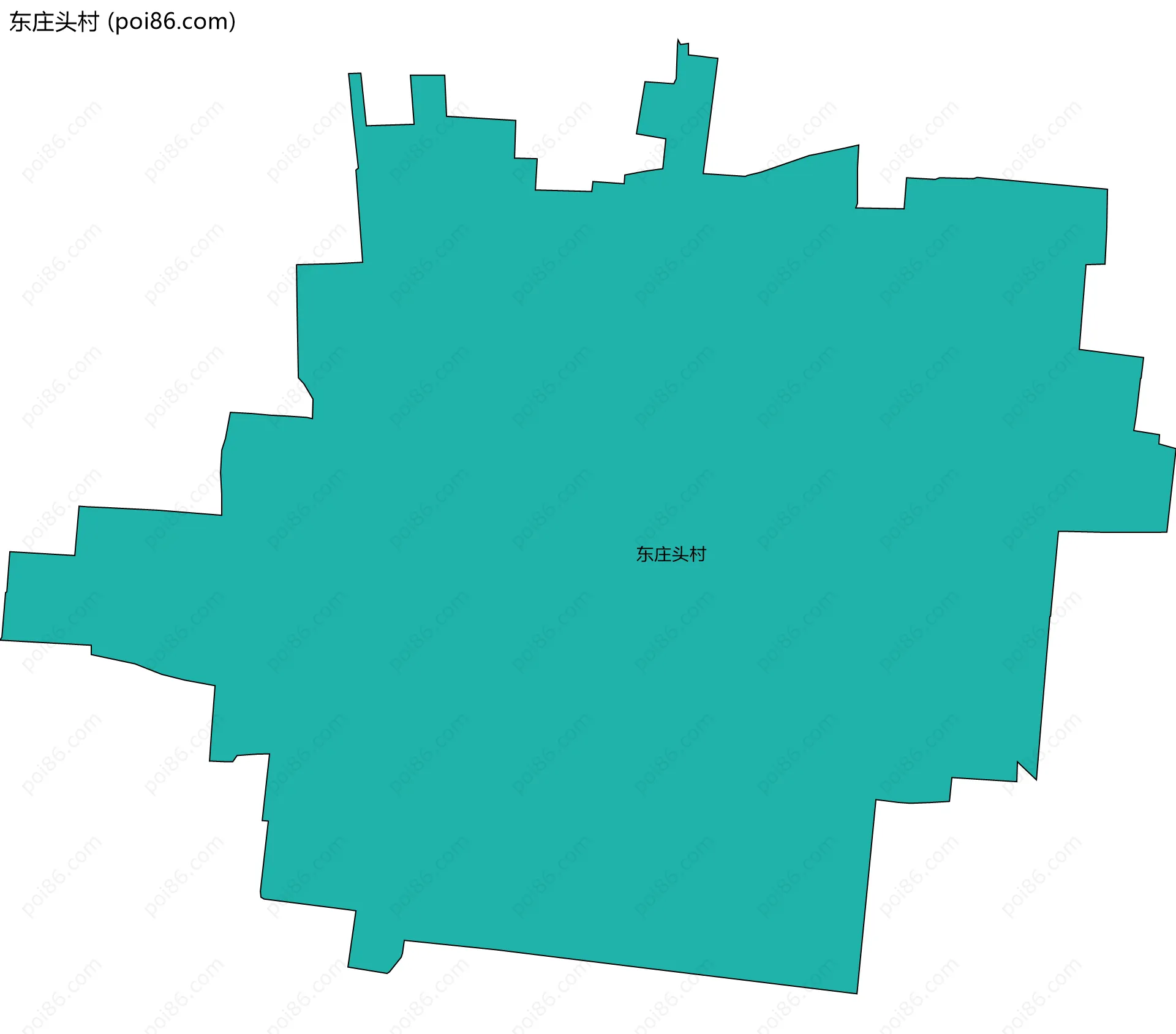 东庄头村边界地图