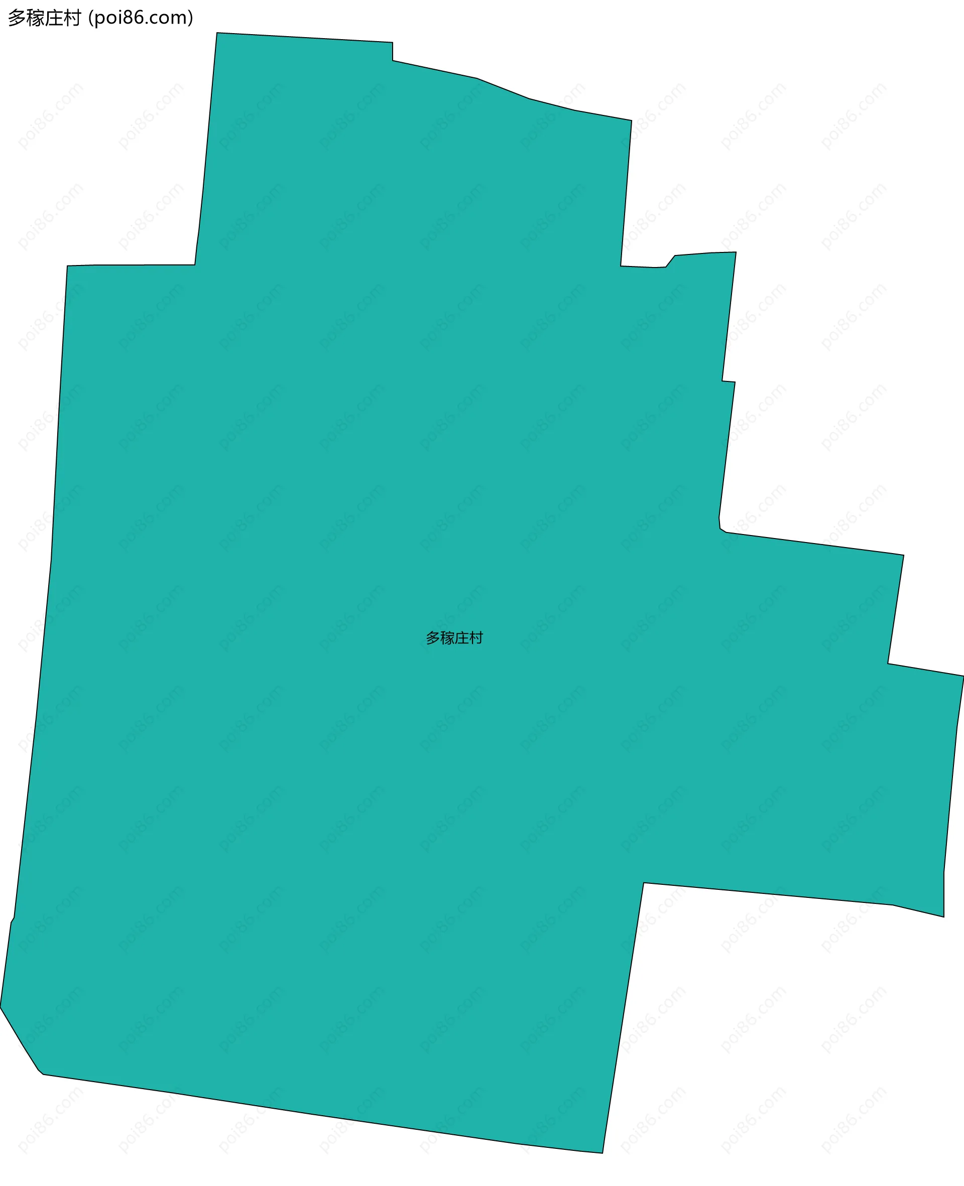 多稼庄村边界地图