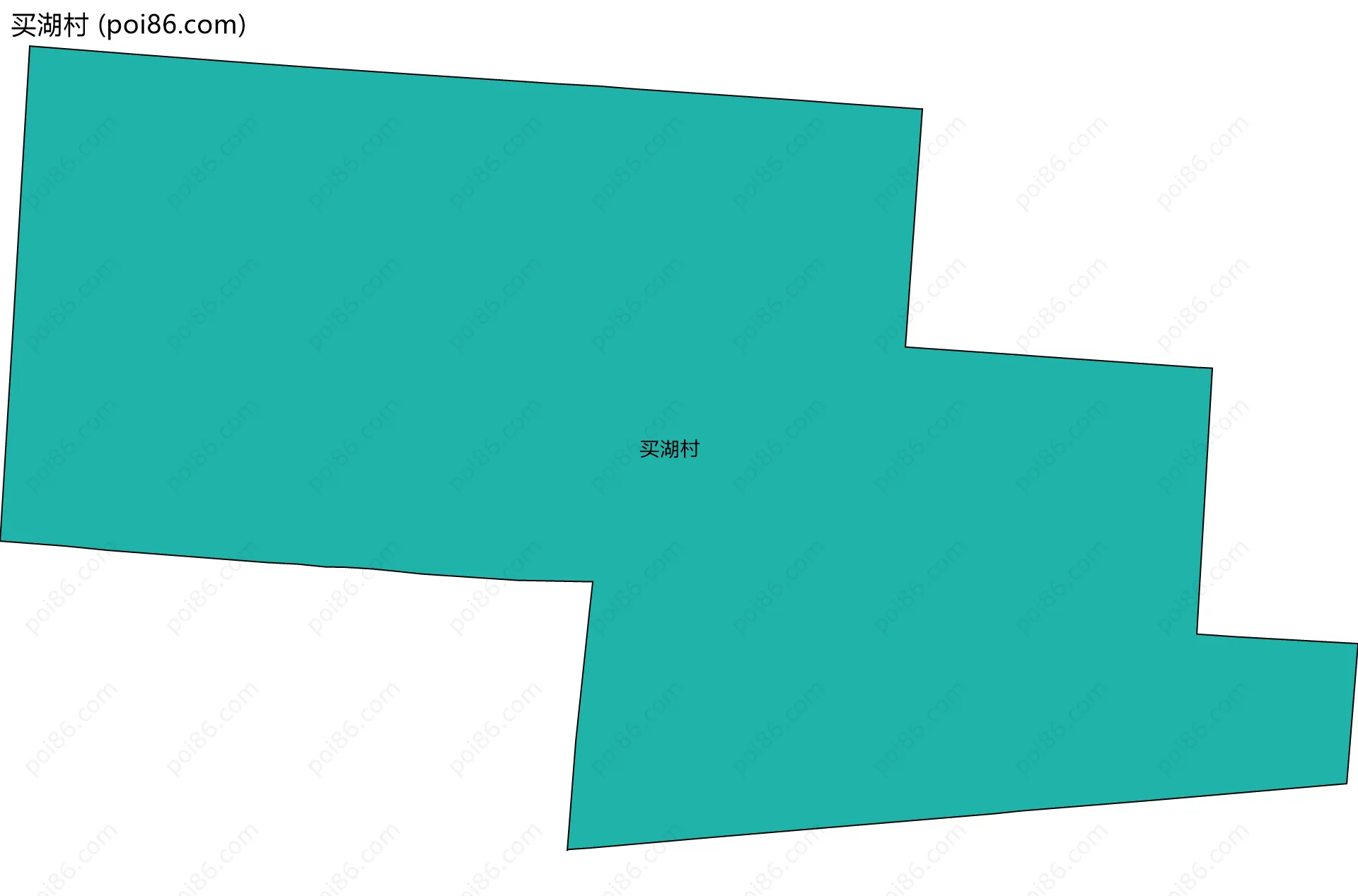 买湖村边界地图