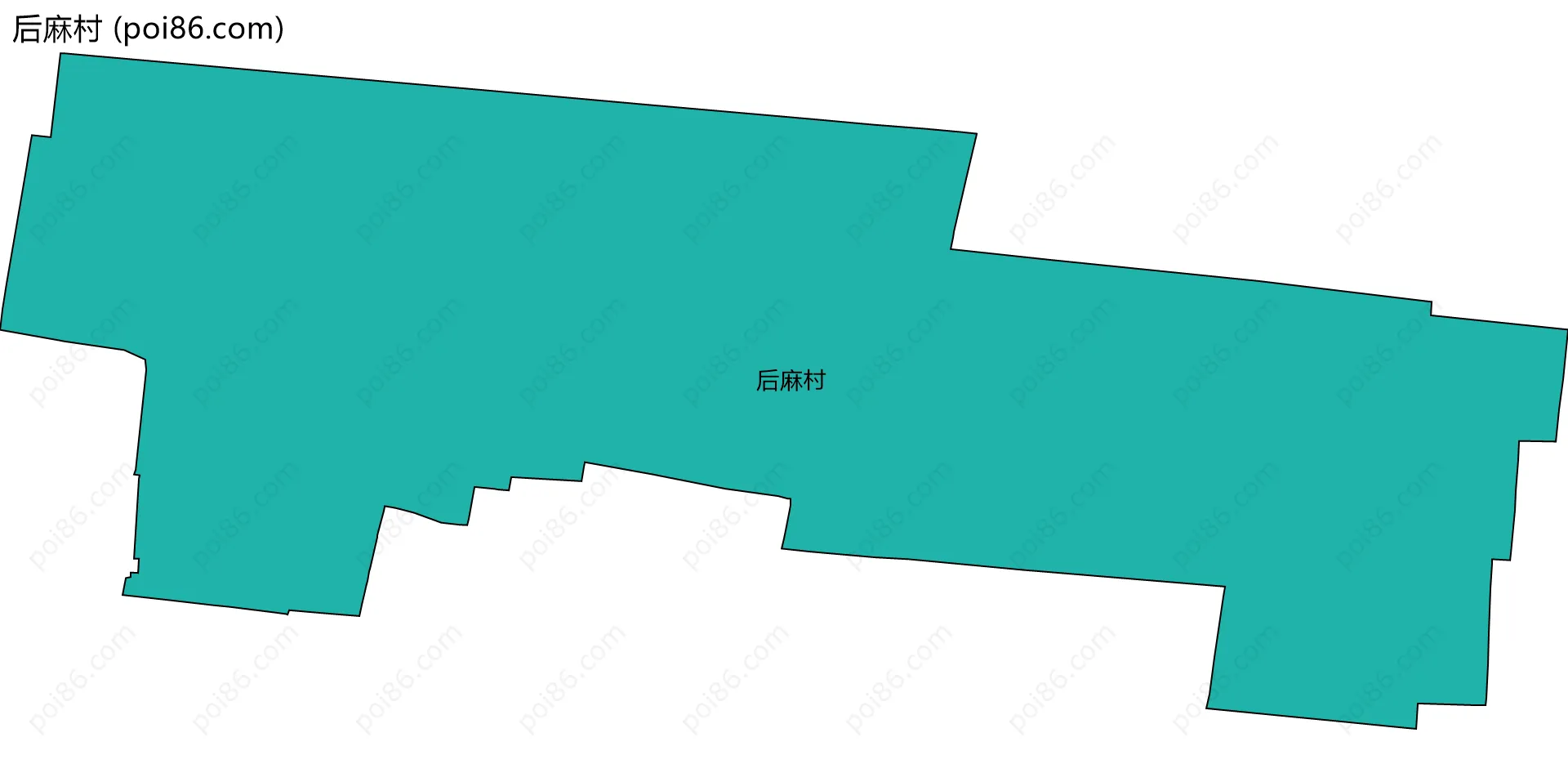 后麻村边界地图