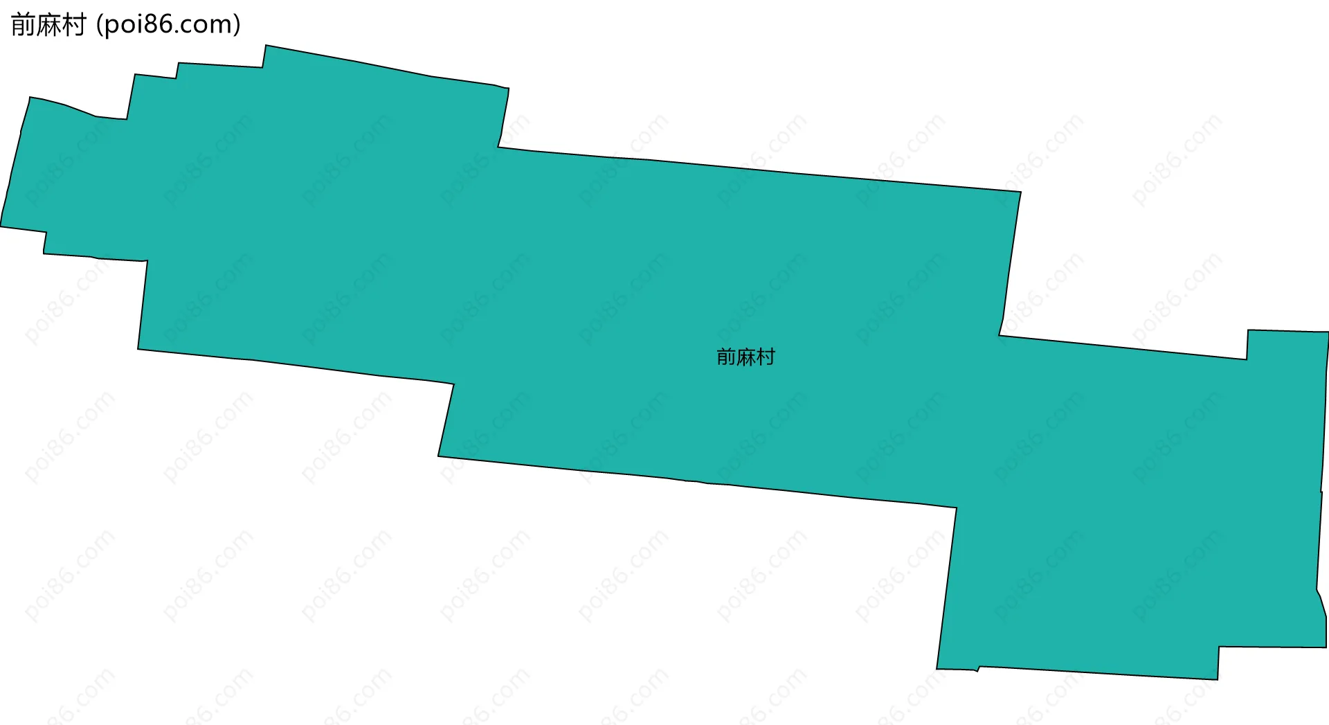 前麻村边界地图