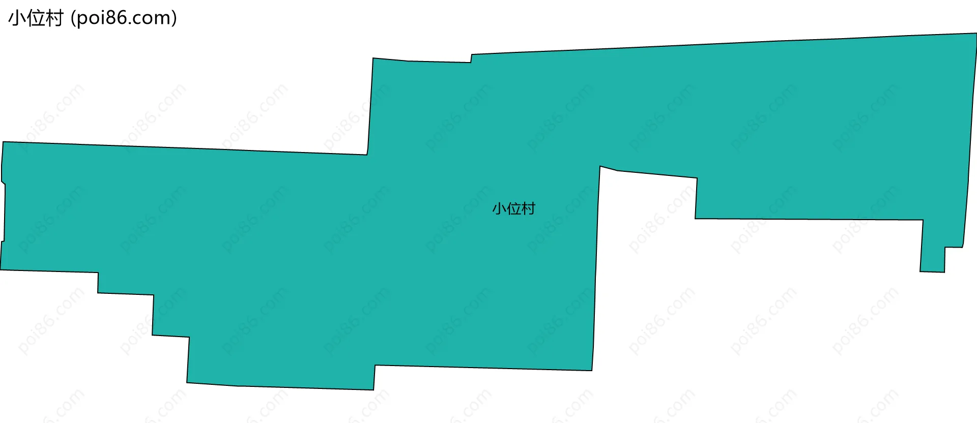 小位村边界地图