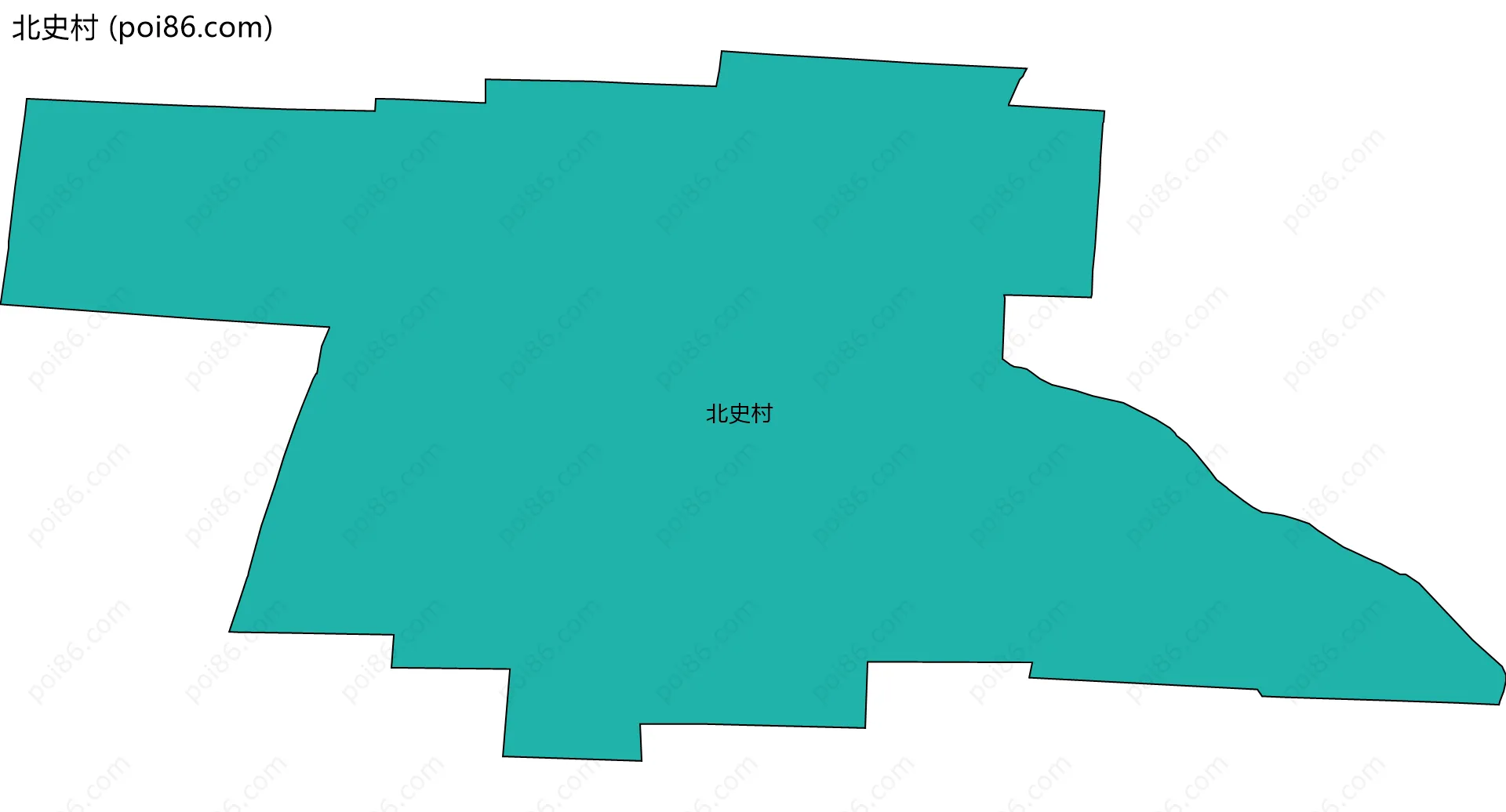 北史村边界地图