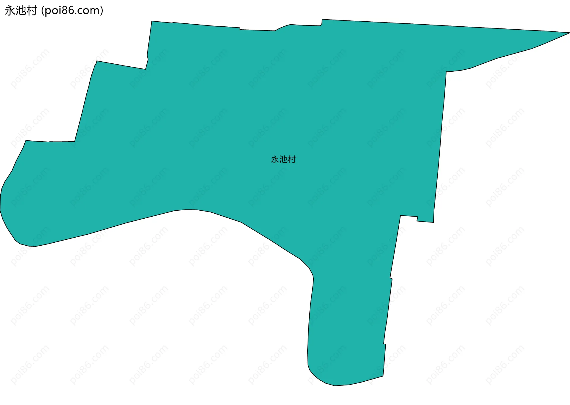 永池村边界地图