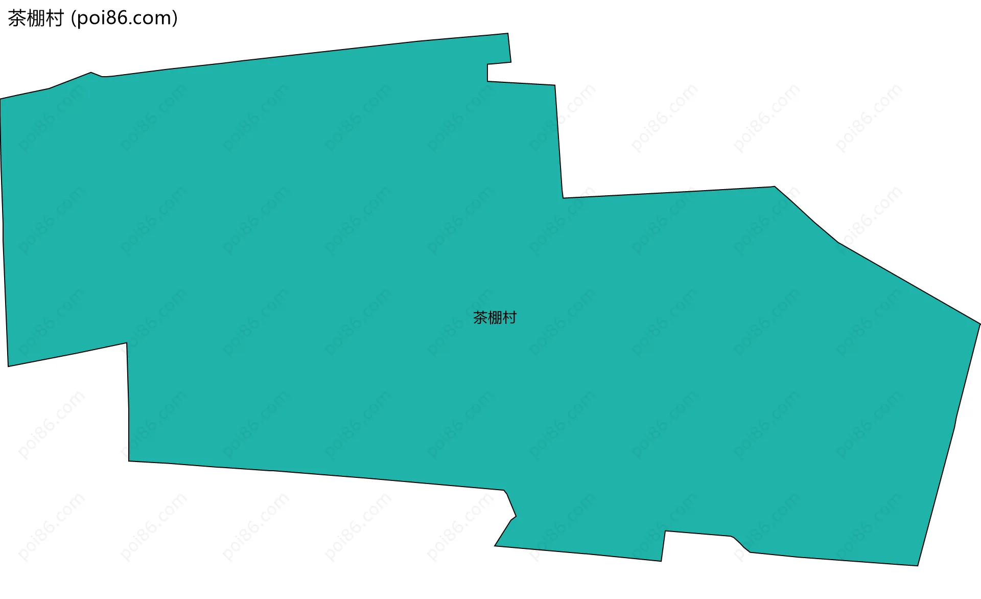 茶棚村边界地图
