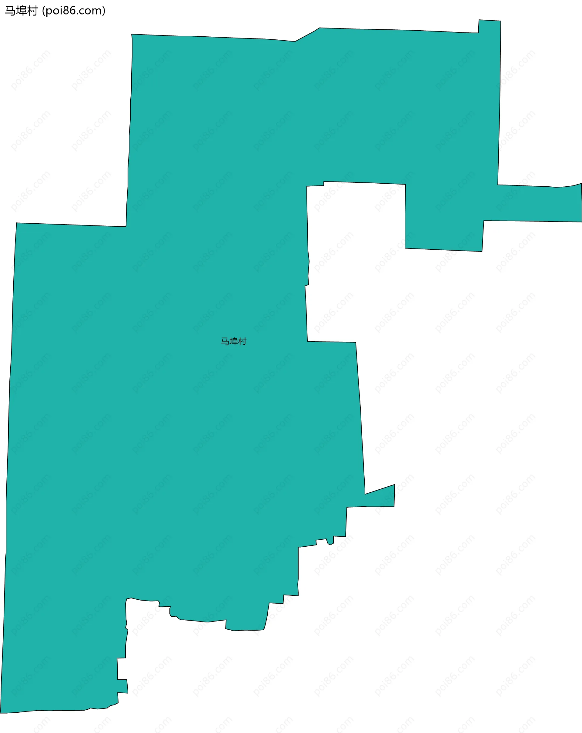 马埠村边界地图