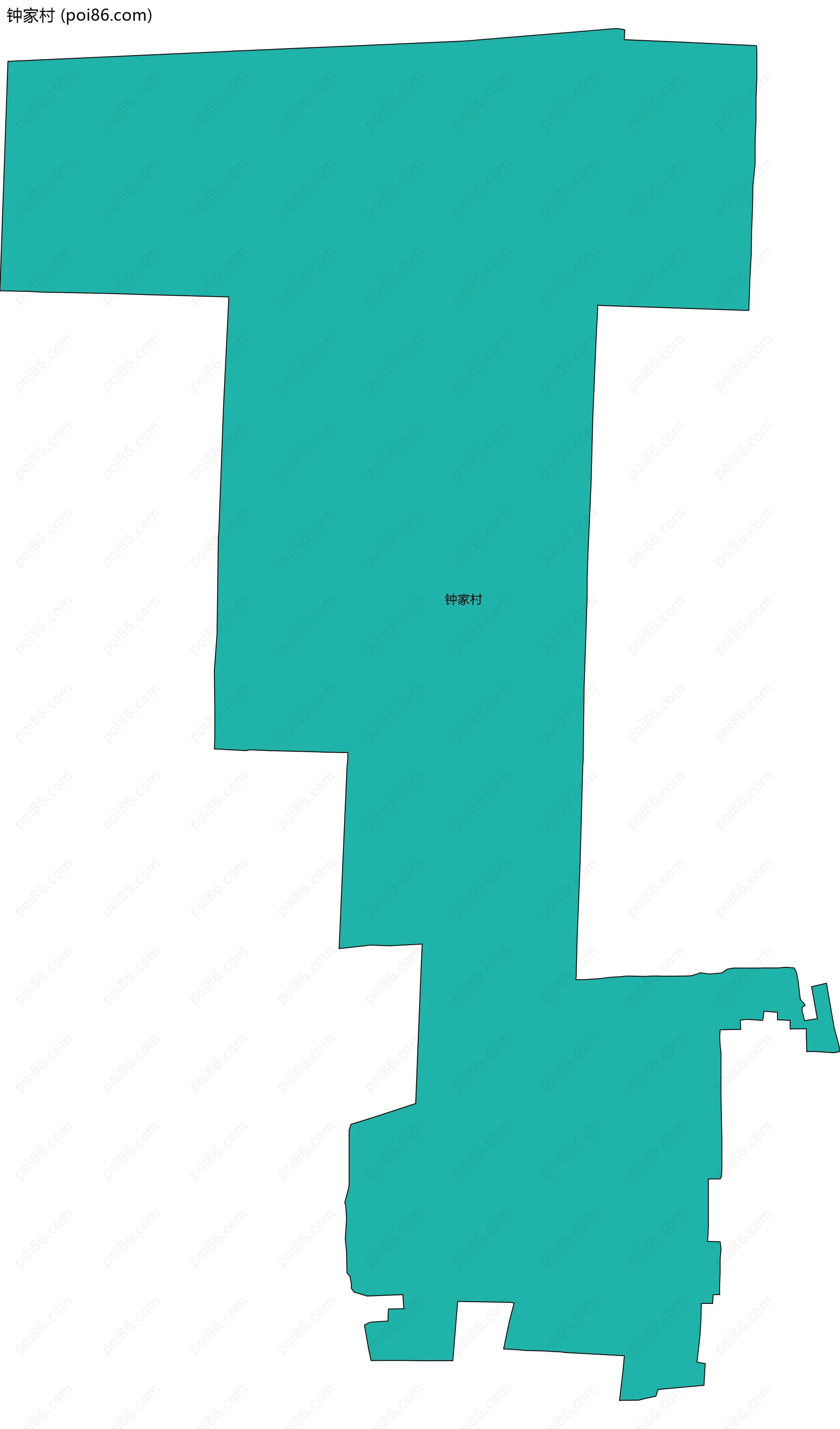 钟家村边界地图