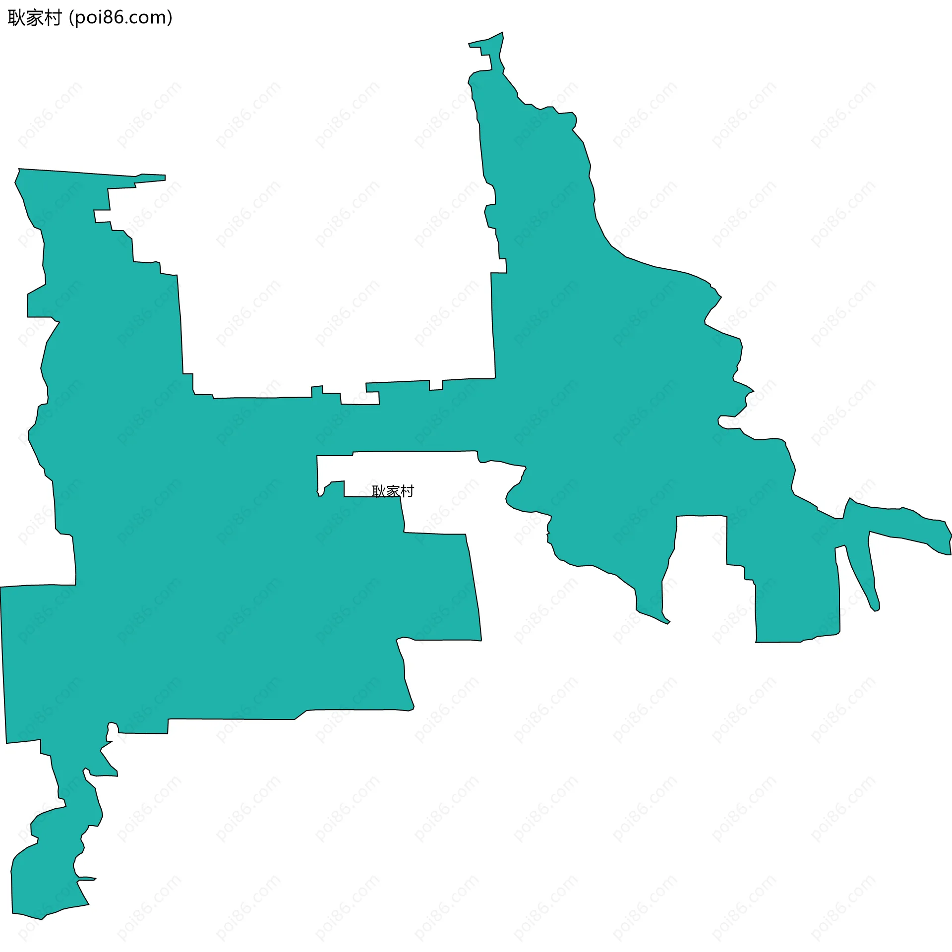 耿家村边界地图