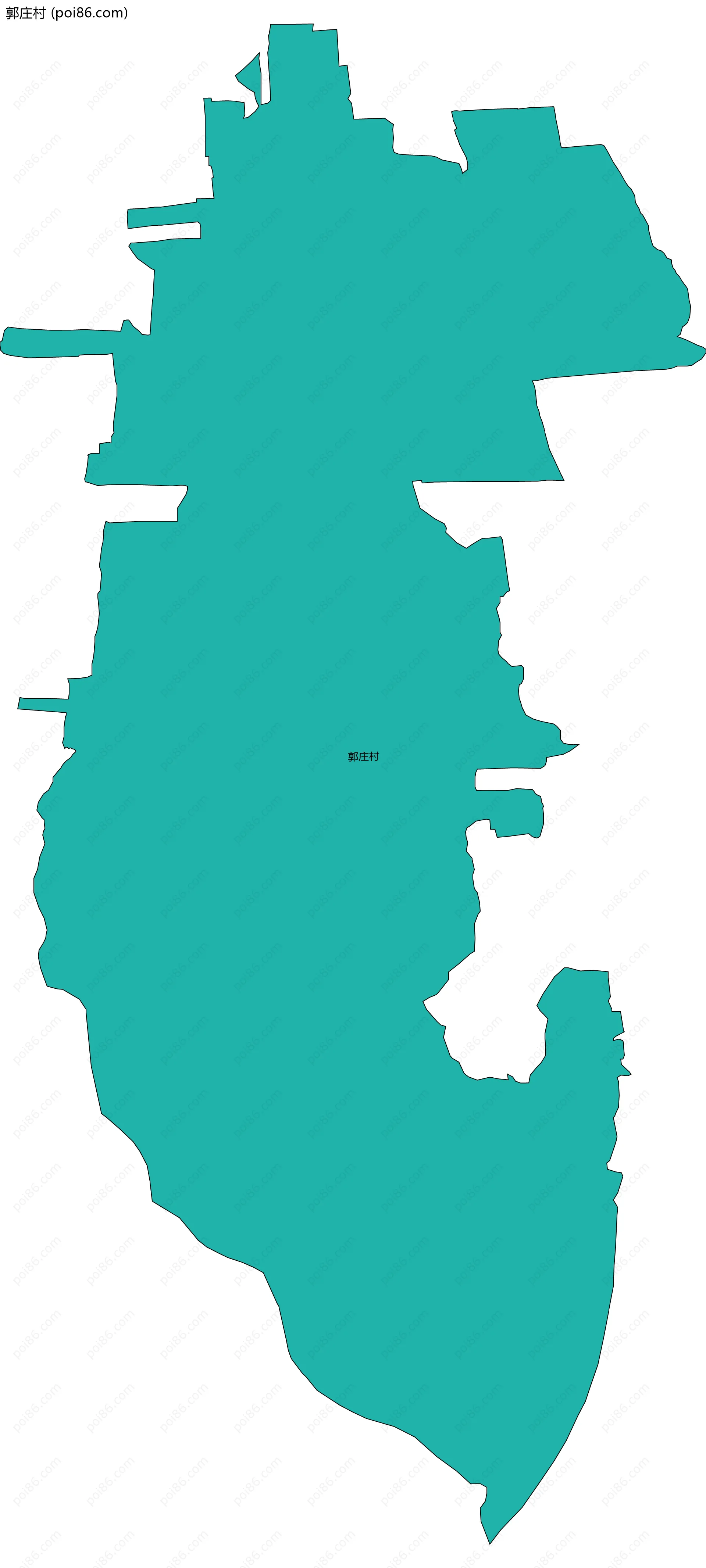 郭庄村边界地图
