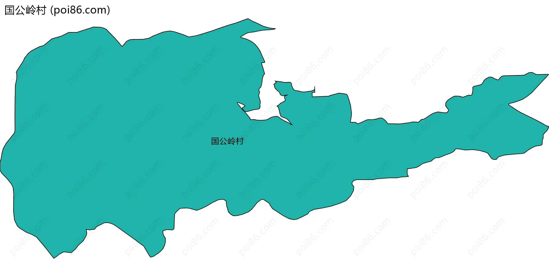 国公岭村边界地图