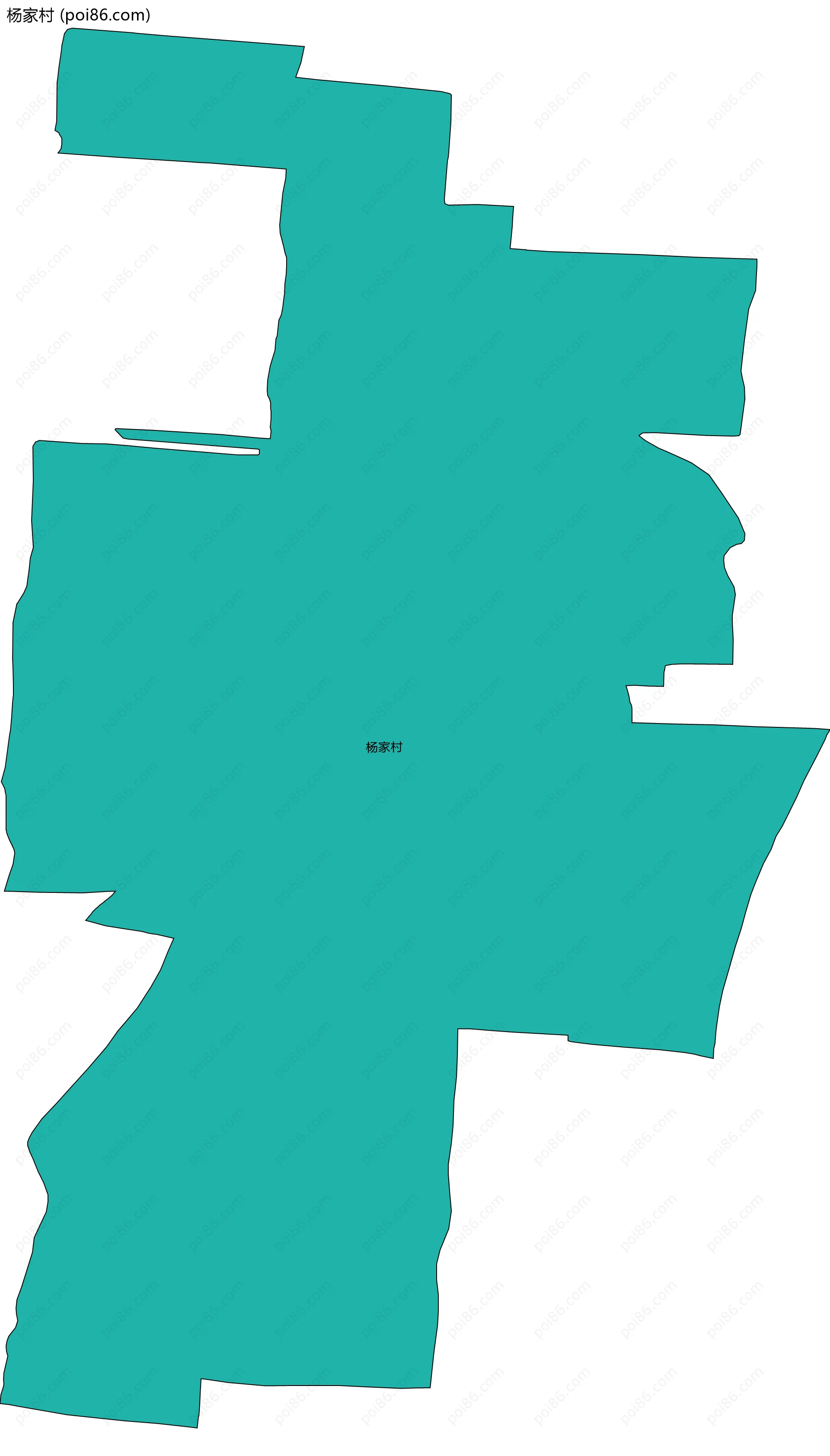 杨家村边界地图