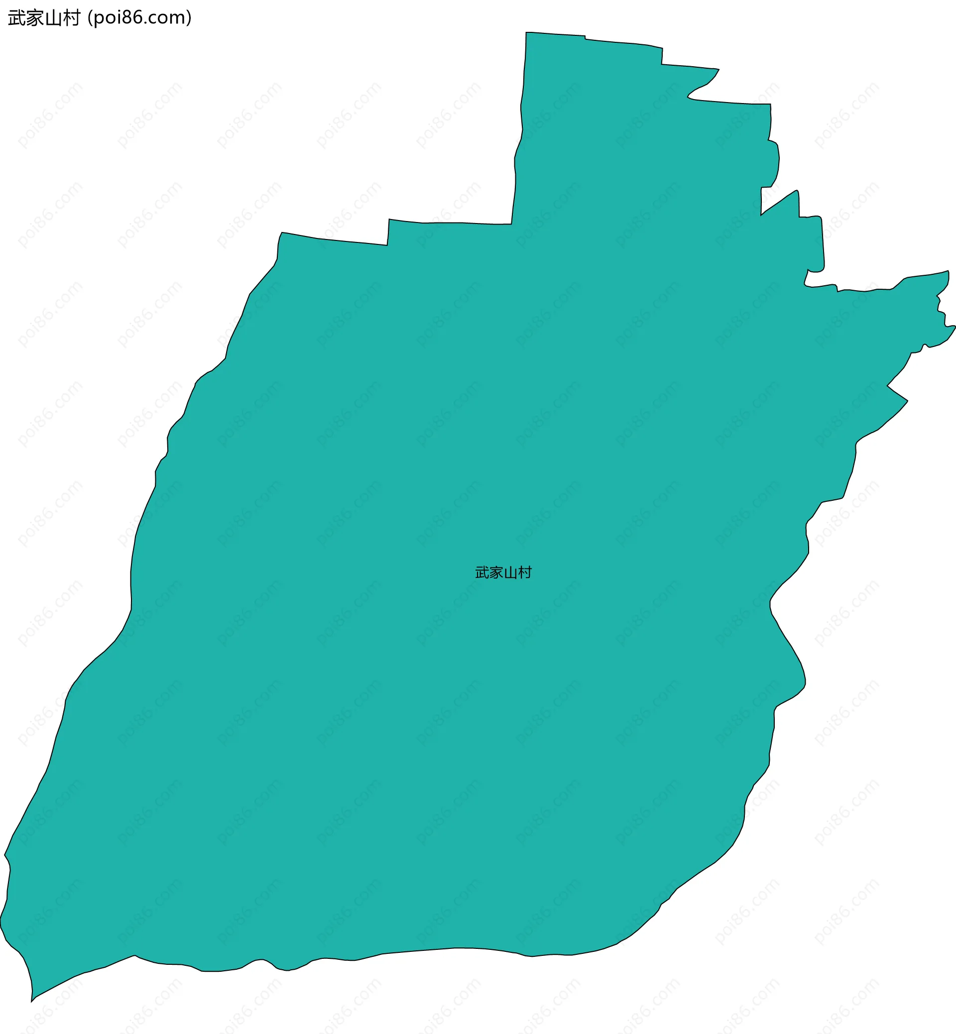 武家山村边界地图