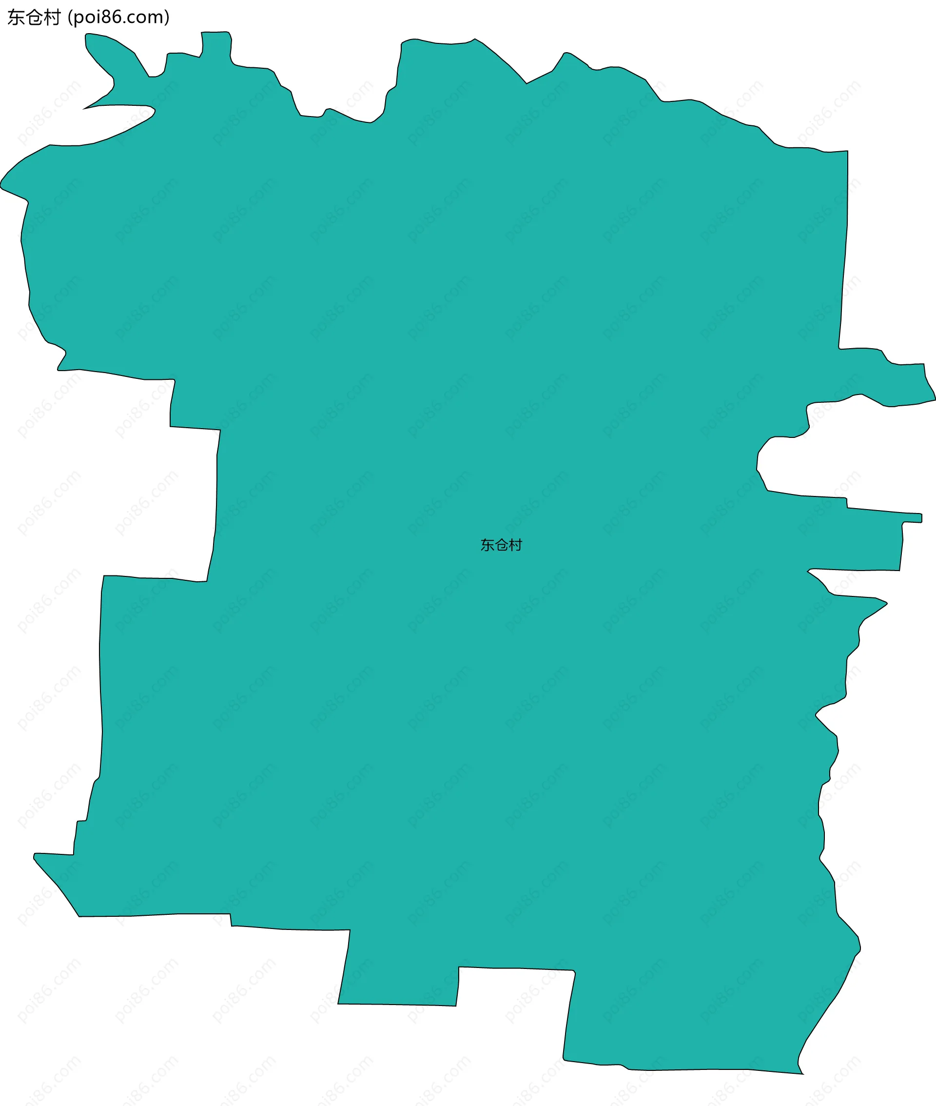 东仓村边界地图