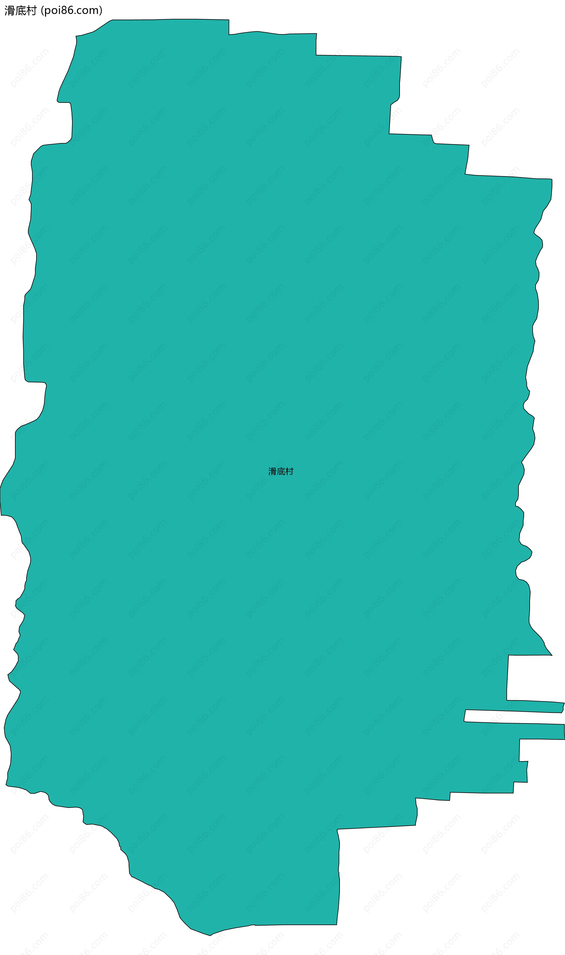 滑底村边界地图