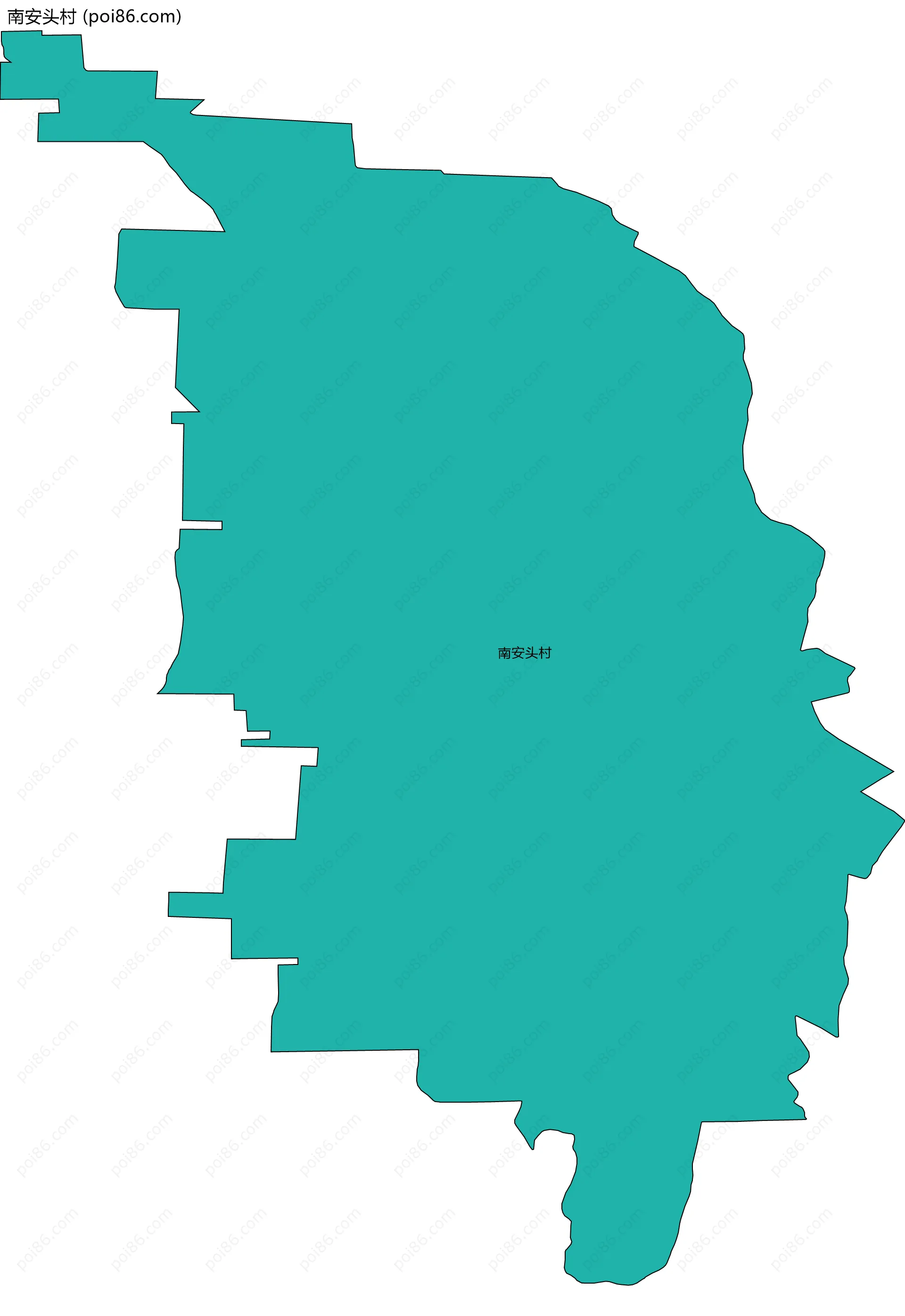 南安头村边界地图