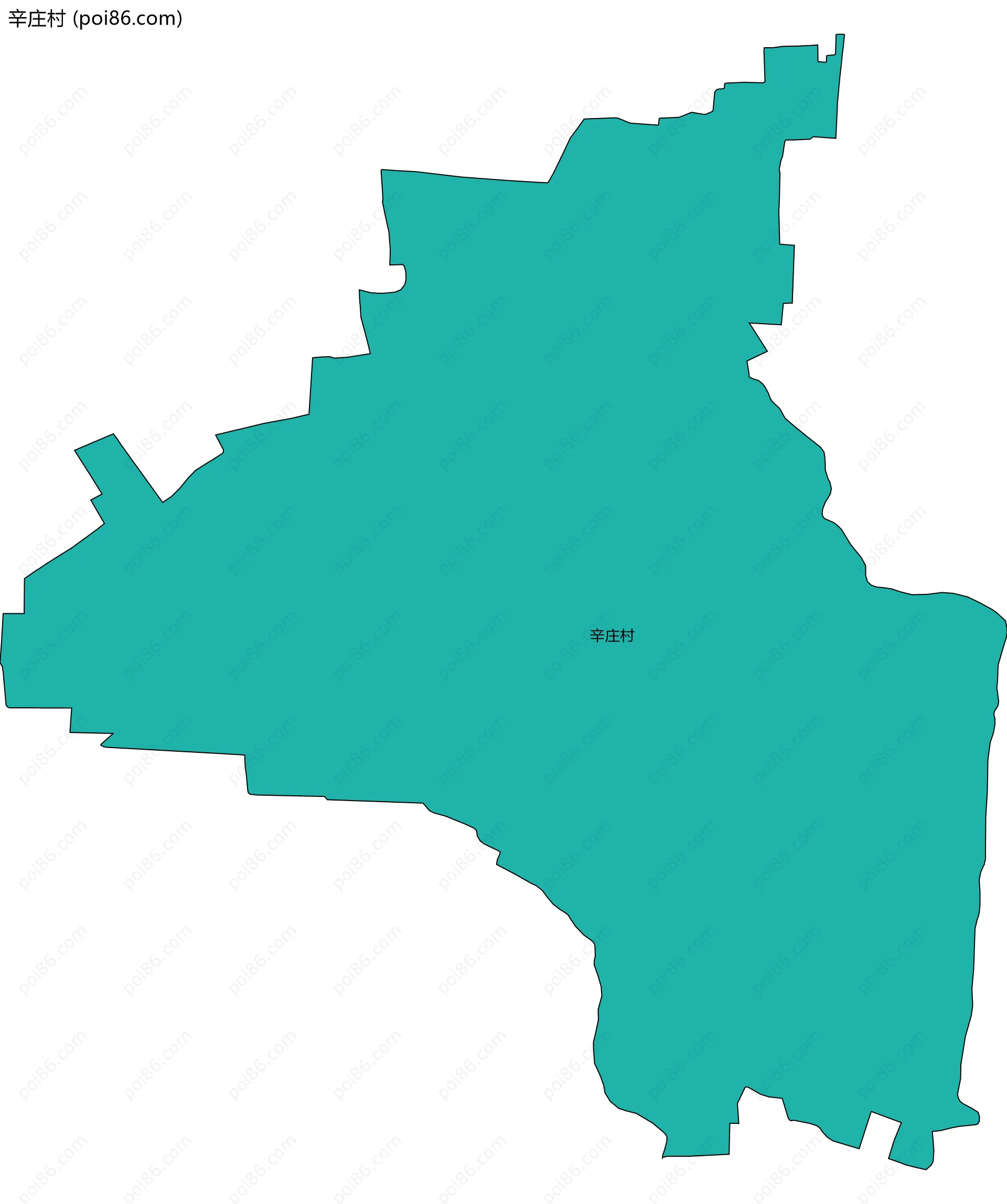 辛庄村边界地图