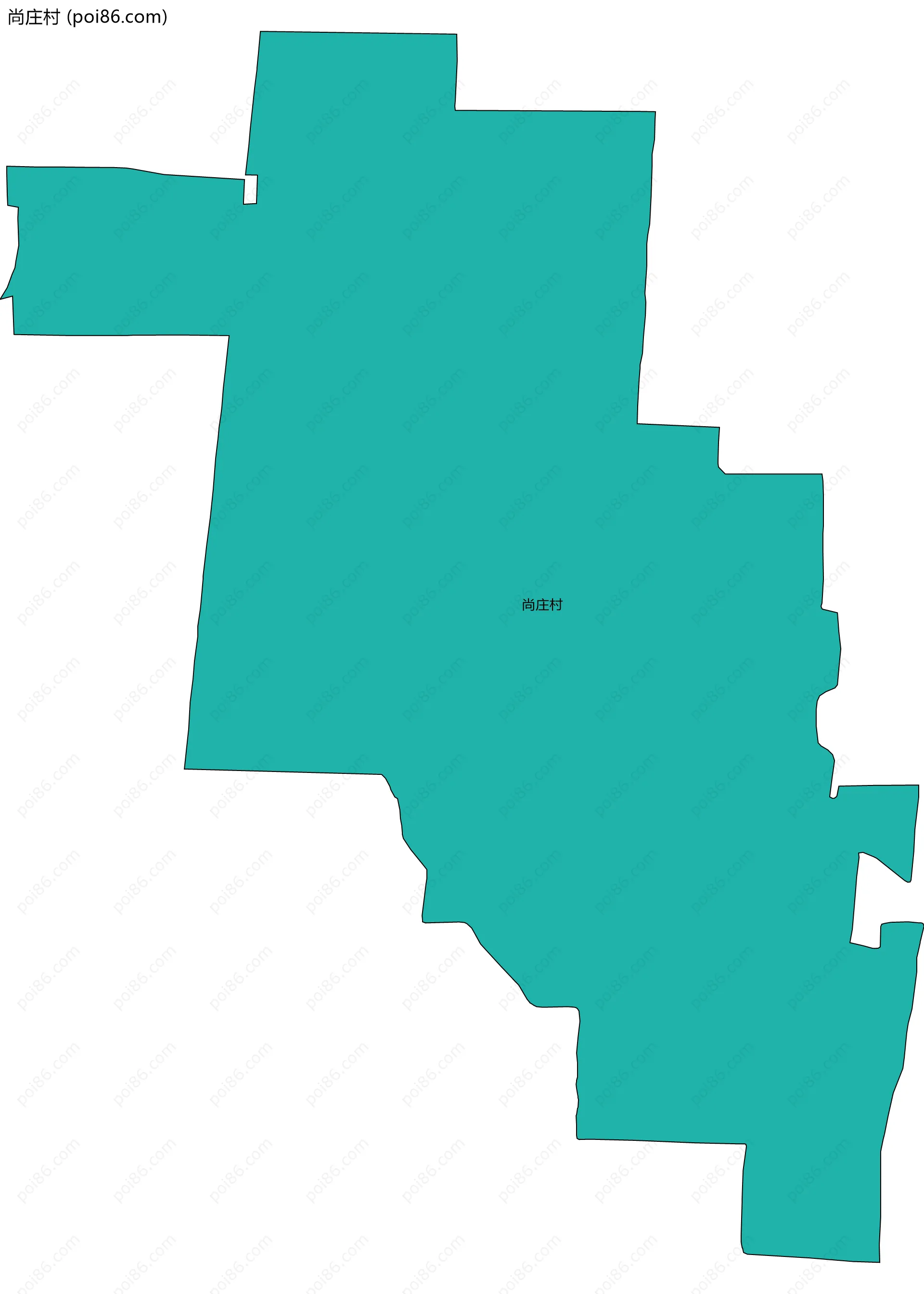 尚庄村边界地图
