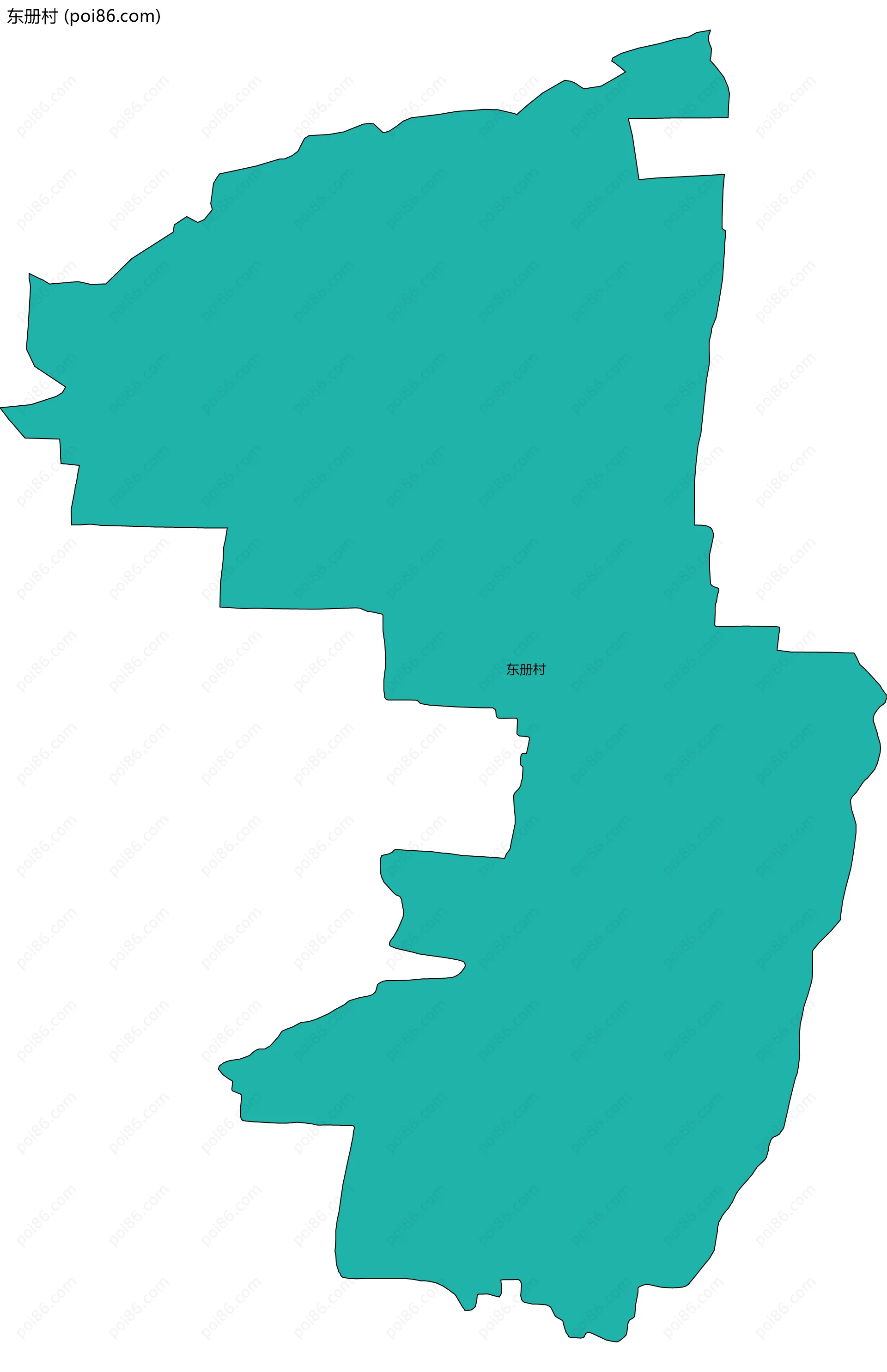 东册村边界地图