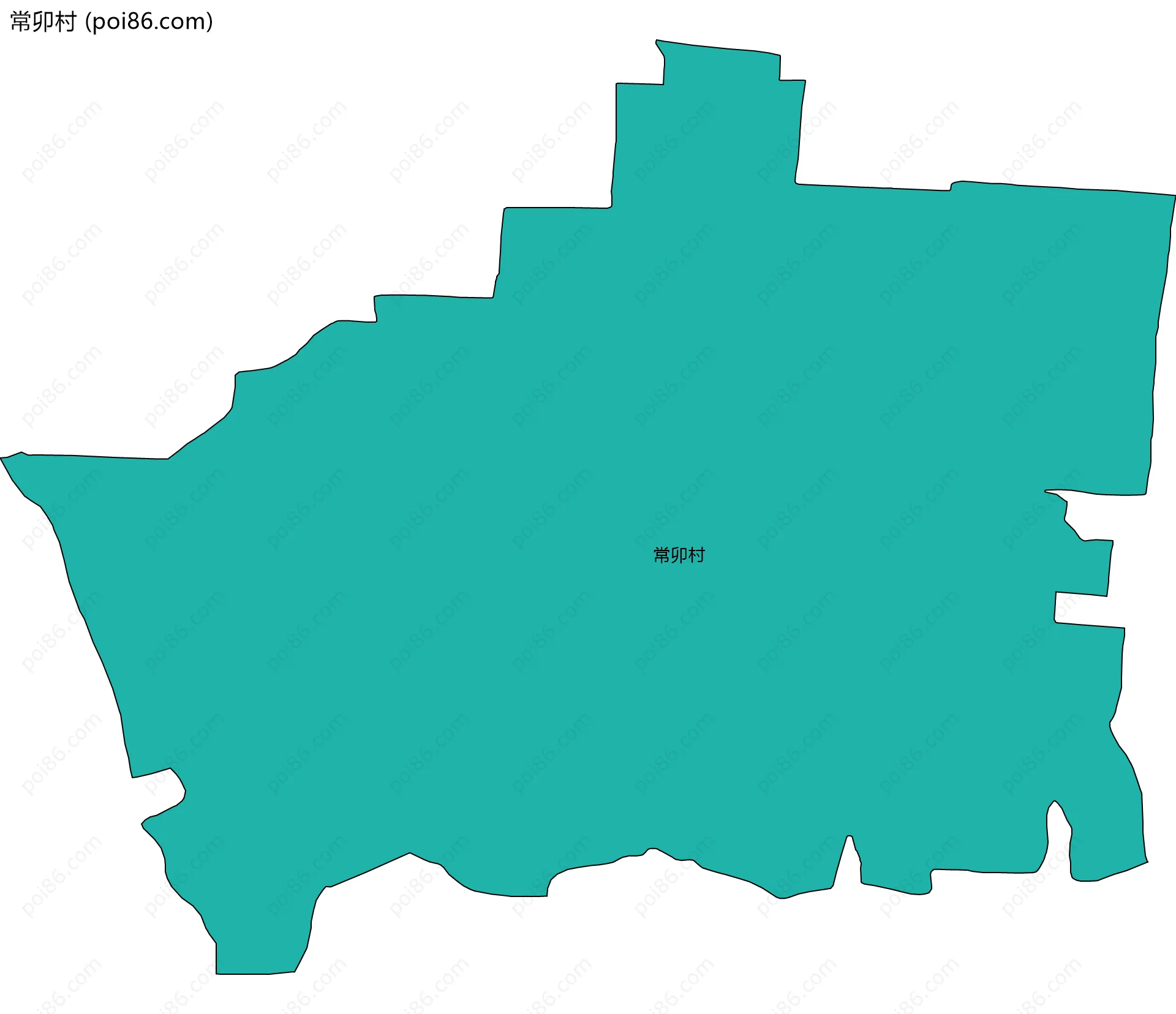 常卯村边界地图
