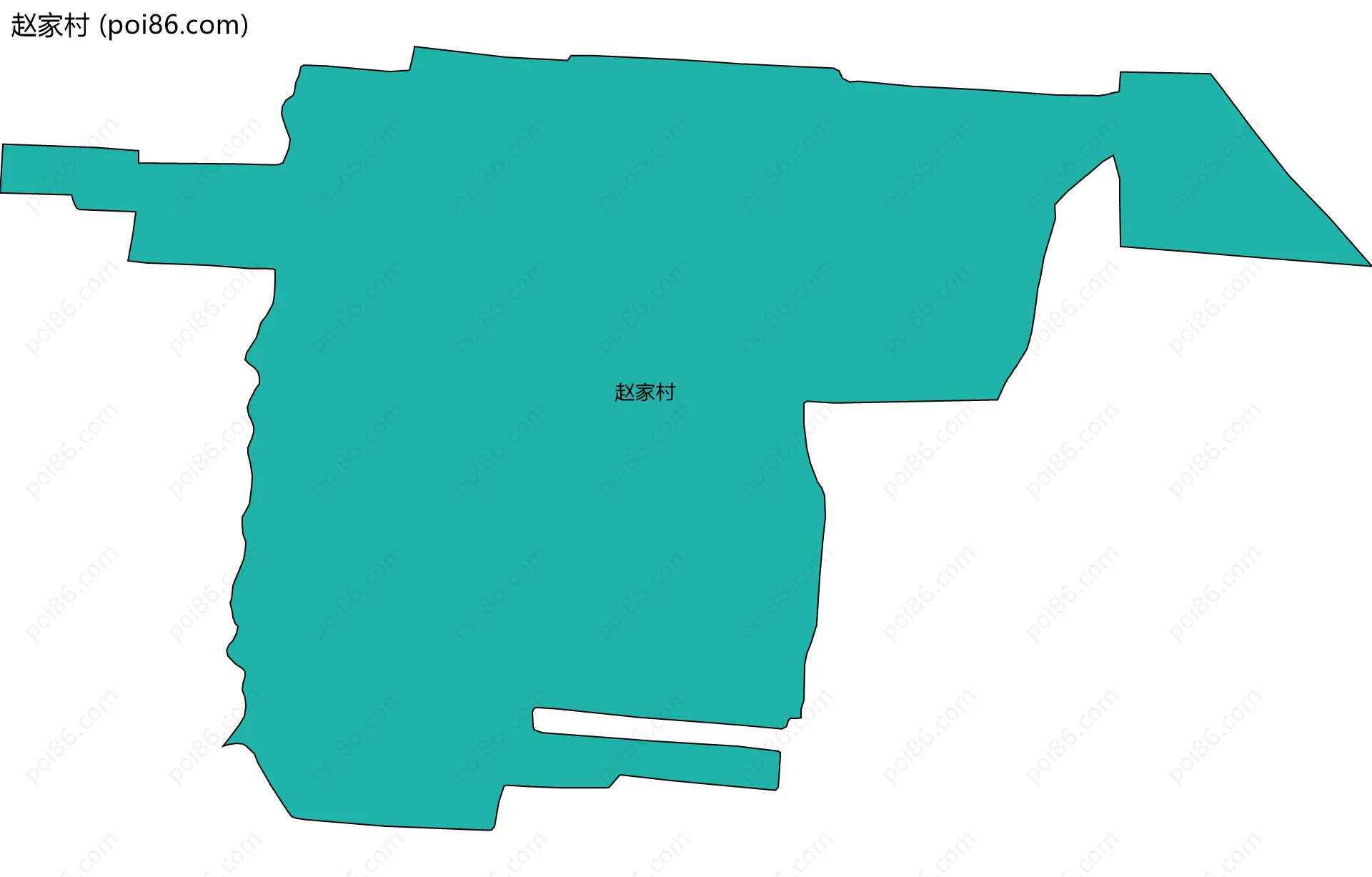 赵家村边界地图