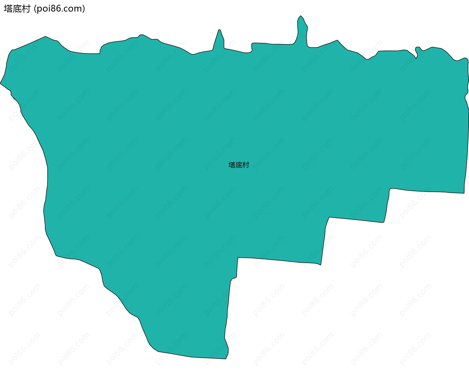 塔底村边界地图