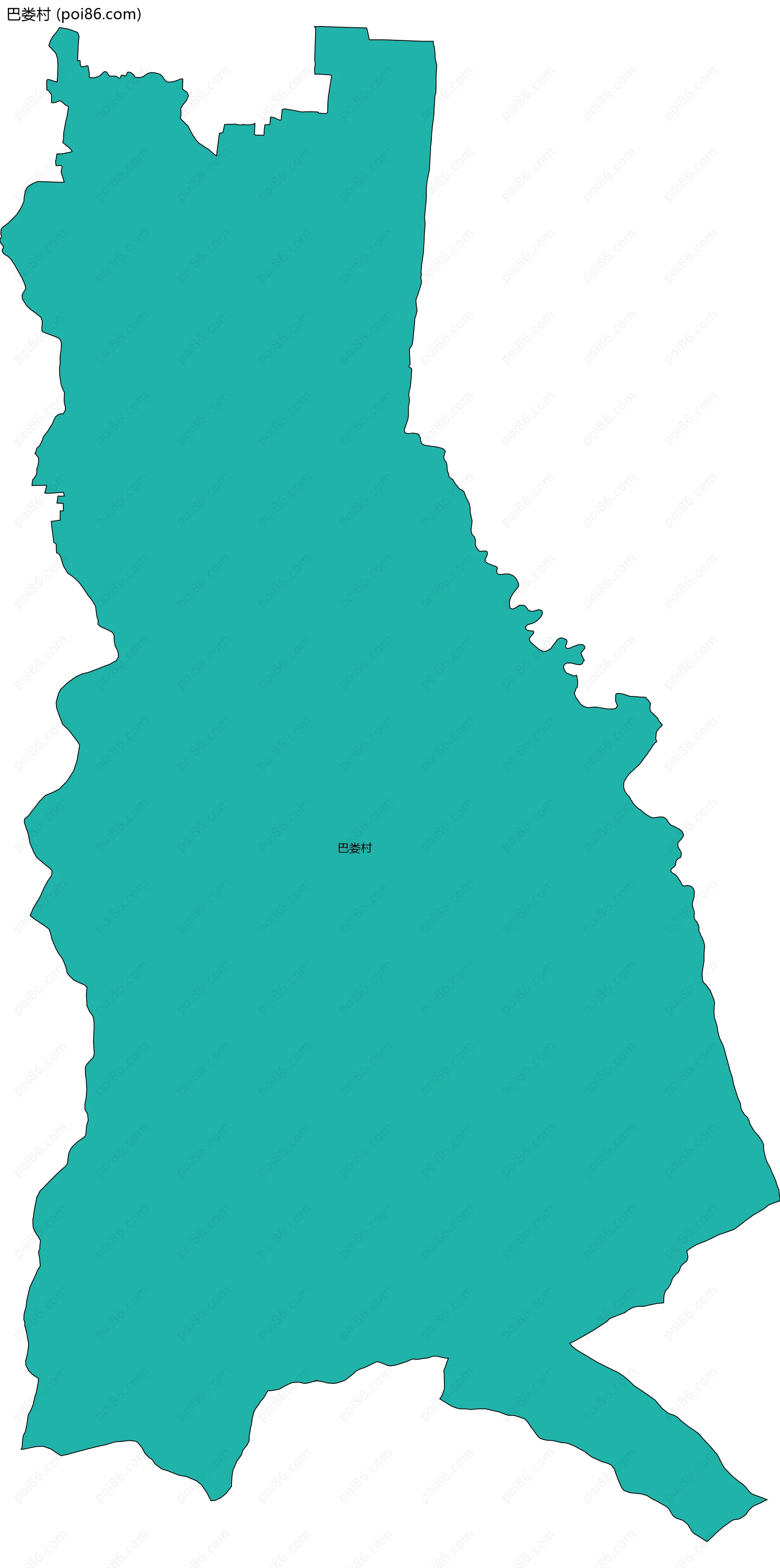 巴娄村边界地图