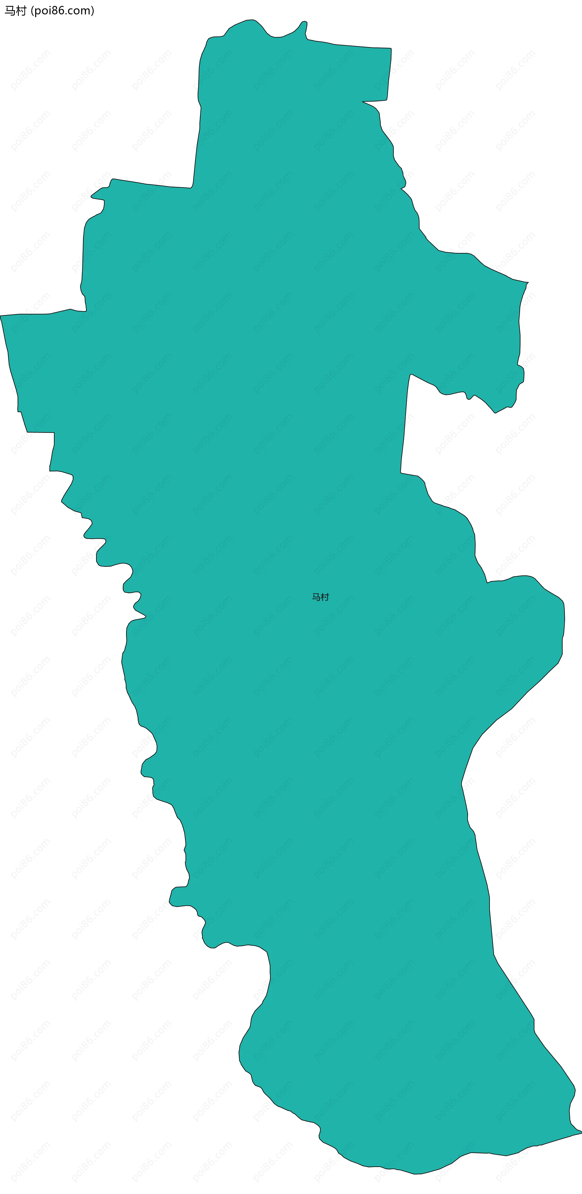 马村边界地图