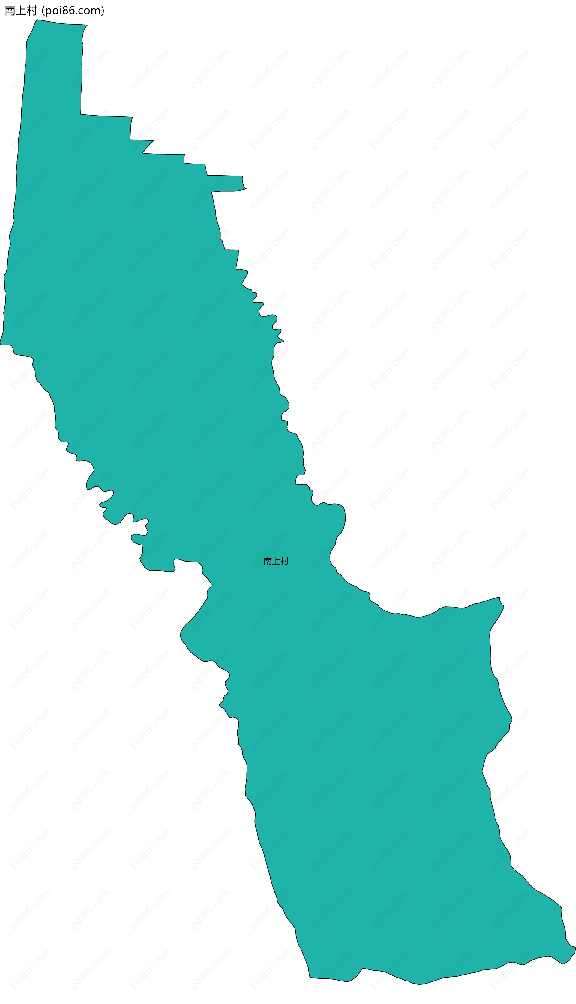 南上村边界地图