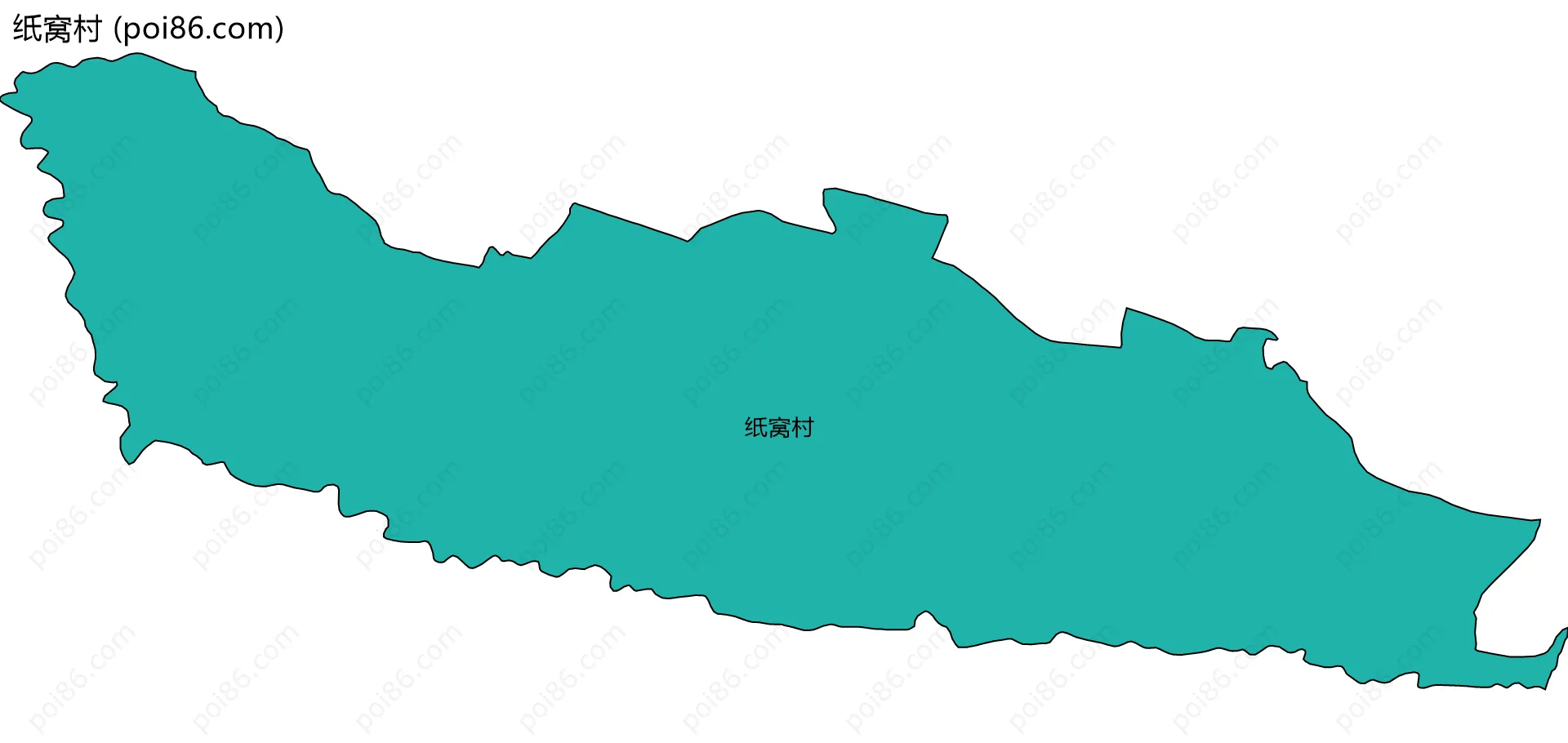 纸窝村边界地图